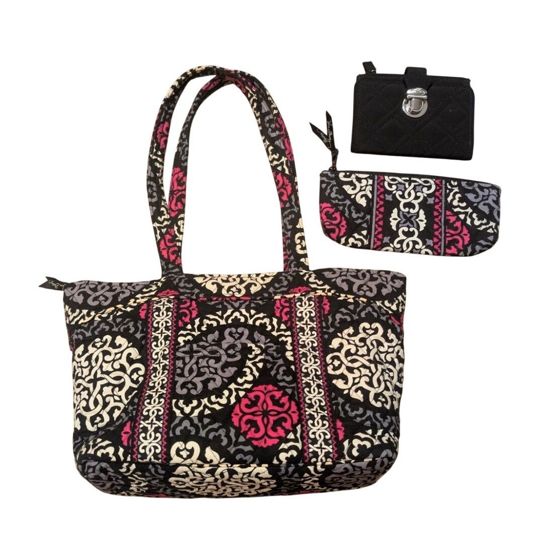 Vera Bradley RETIRED 3-PC Vera Bradley "Canterberry Magenta" Set Size ONE SIZE - 2 Thumbnail