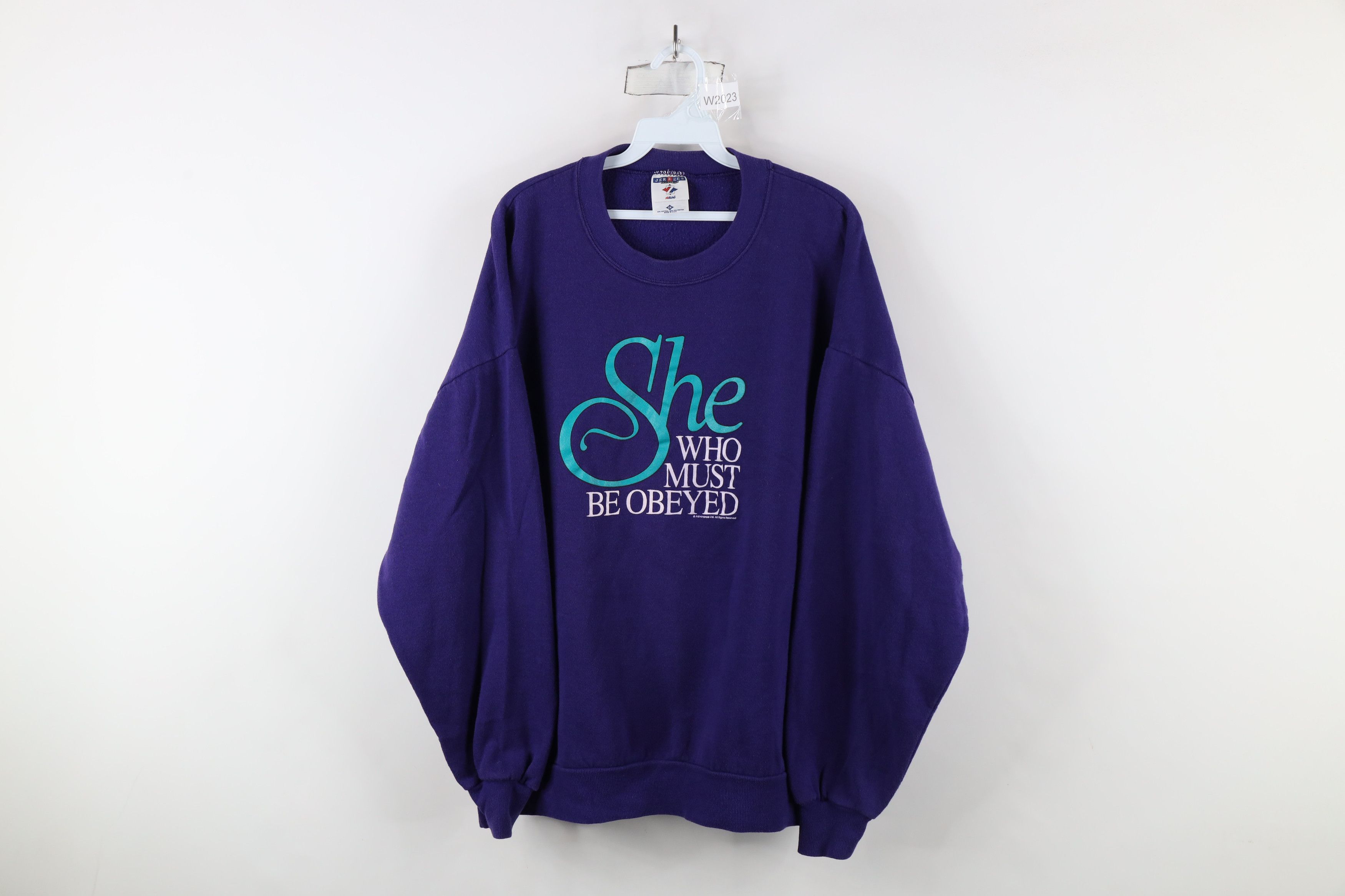 Vintage Vintage 90s Must Be Obeyed Ayesha Crewneck Sweatshirt USA Size XXL / US 16-18 / IT 52-54 - 1 Thumbnail