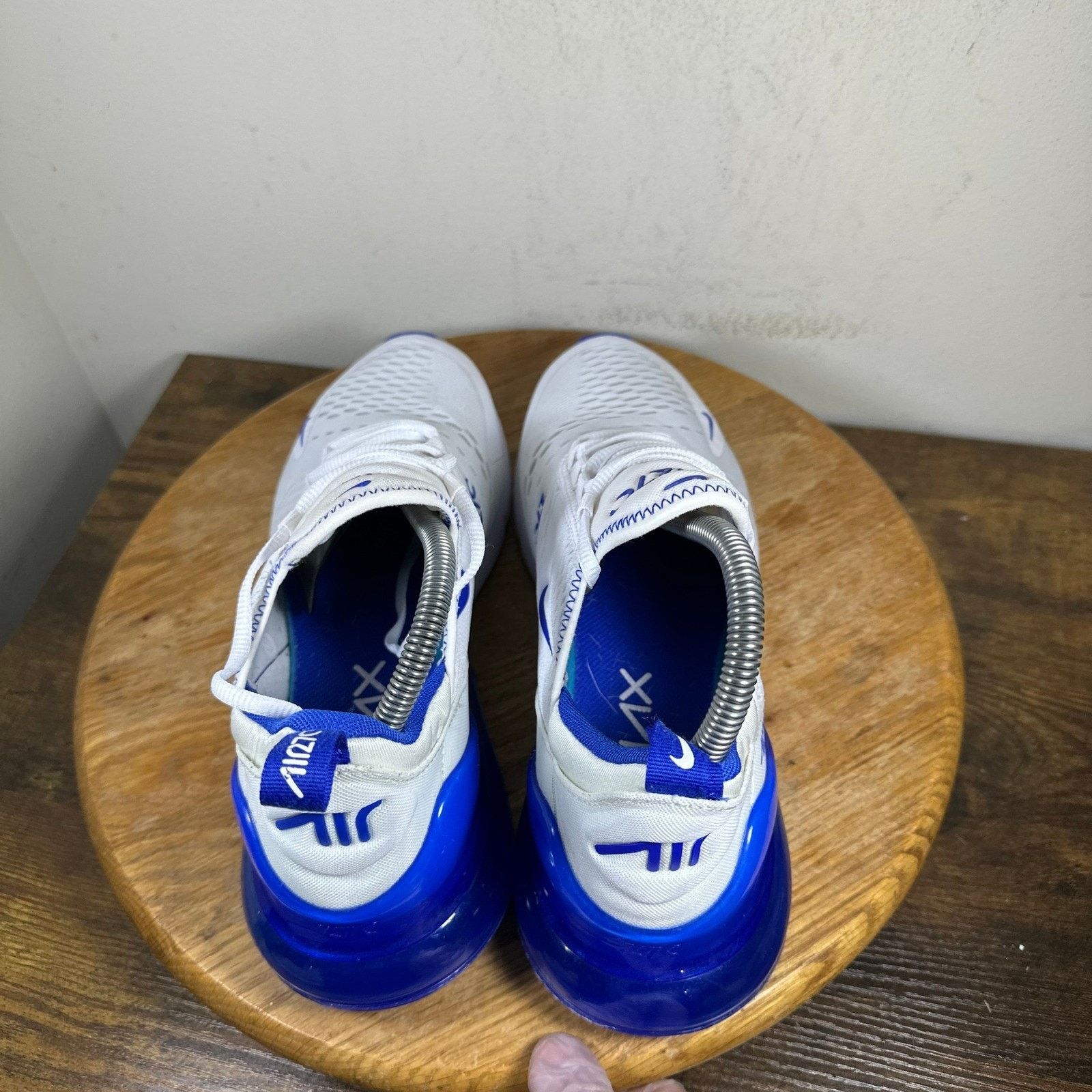 Nike Nike Air Max 270 Men's White Blue Shoes DH0268-100 US 9 Size US 9 / EU 42 - 4 Thumbnail
