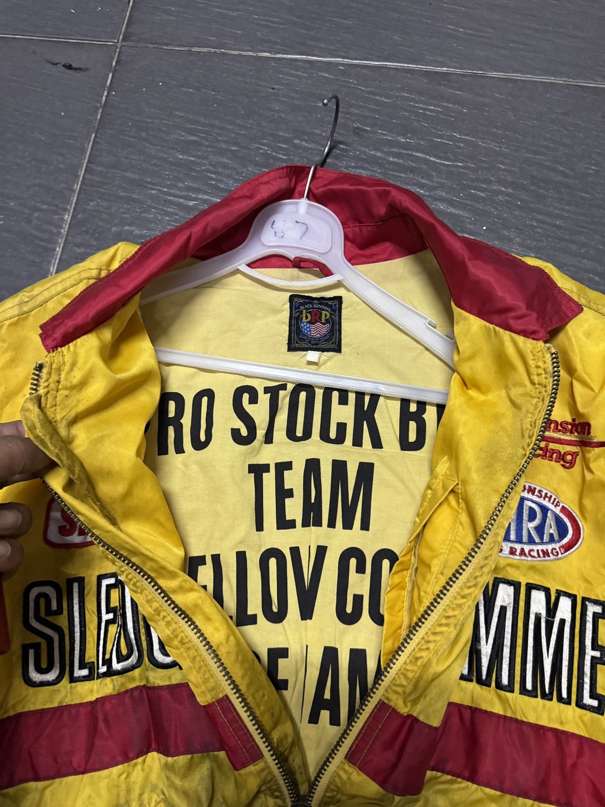 YELLOW CORN Vintage Yellow corn Drag Racing Jacket Size US L / EU 52-54 / 3 - 5 Thumbnail
