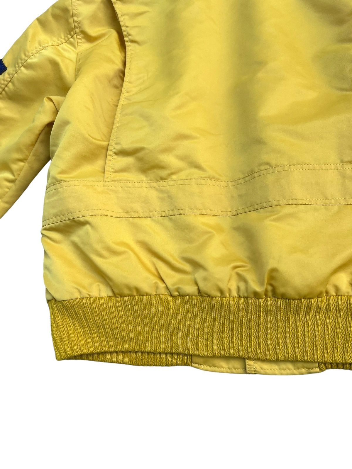 Vintage × Wrangler Vintage 80s WRANGLER Quilt Lining Yellow Nylon Bomber Jacket Size US M / EU 48-50 / 2 - 9 Thumbnail