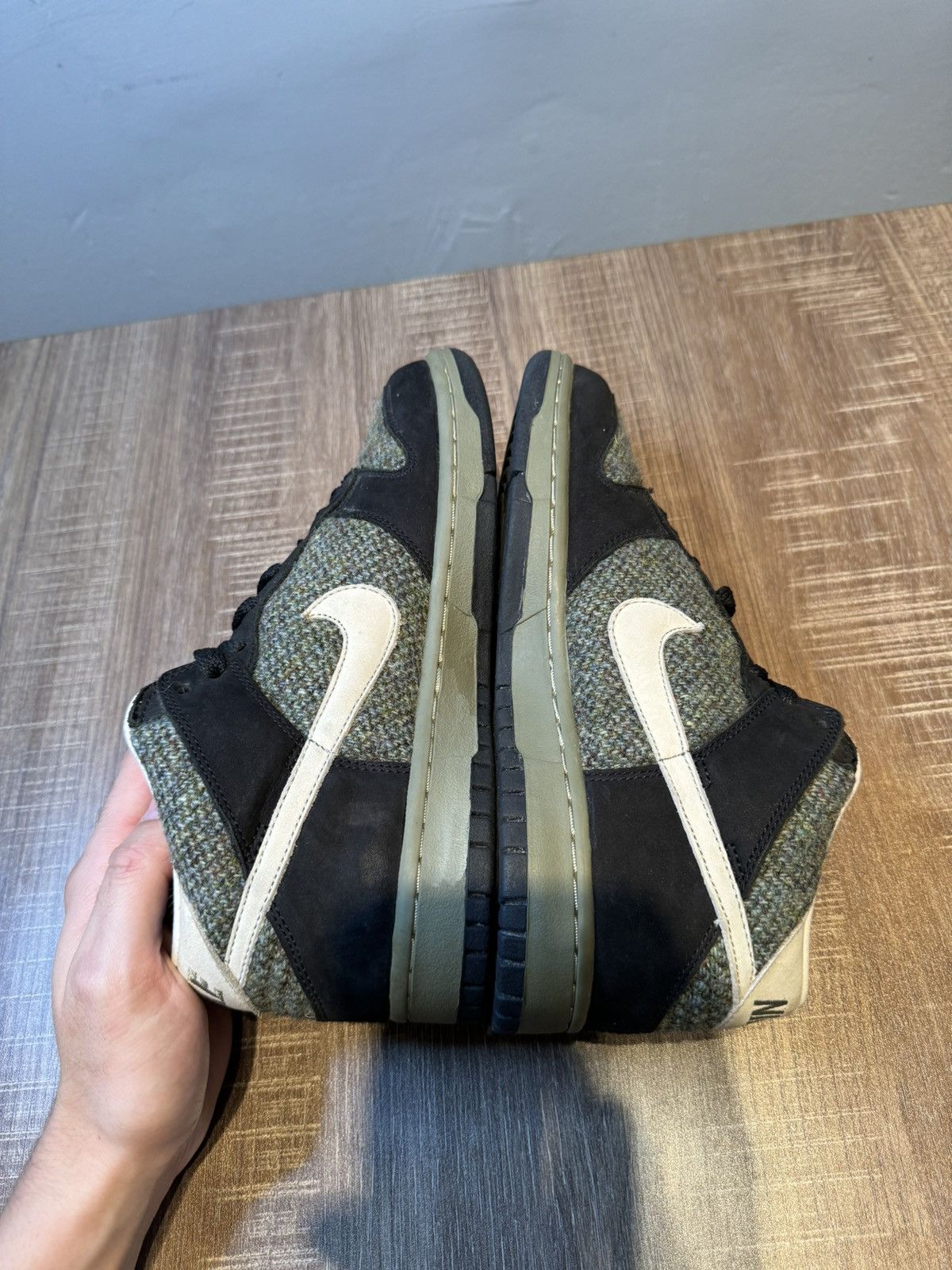Nike Nike Dunk Mid Premium Tweed Black Women's Size 8 Shoes Size US 8 / IT 38 - 5 Thumbnail