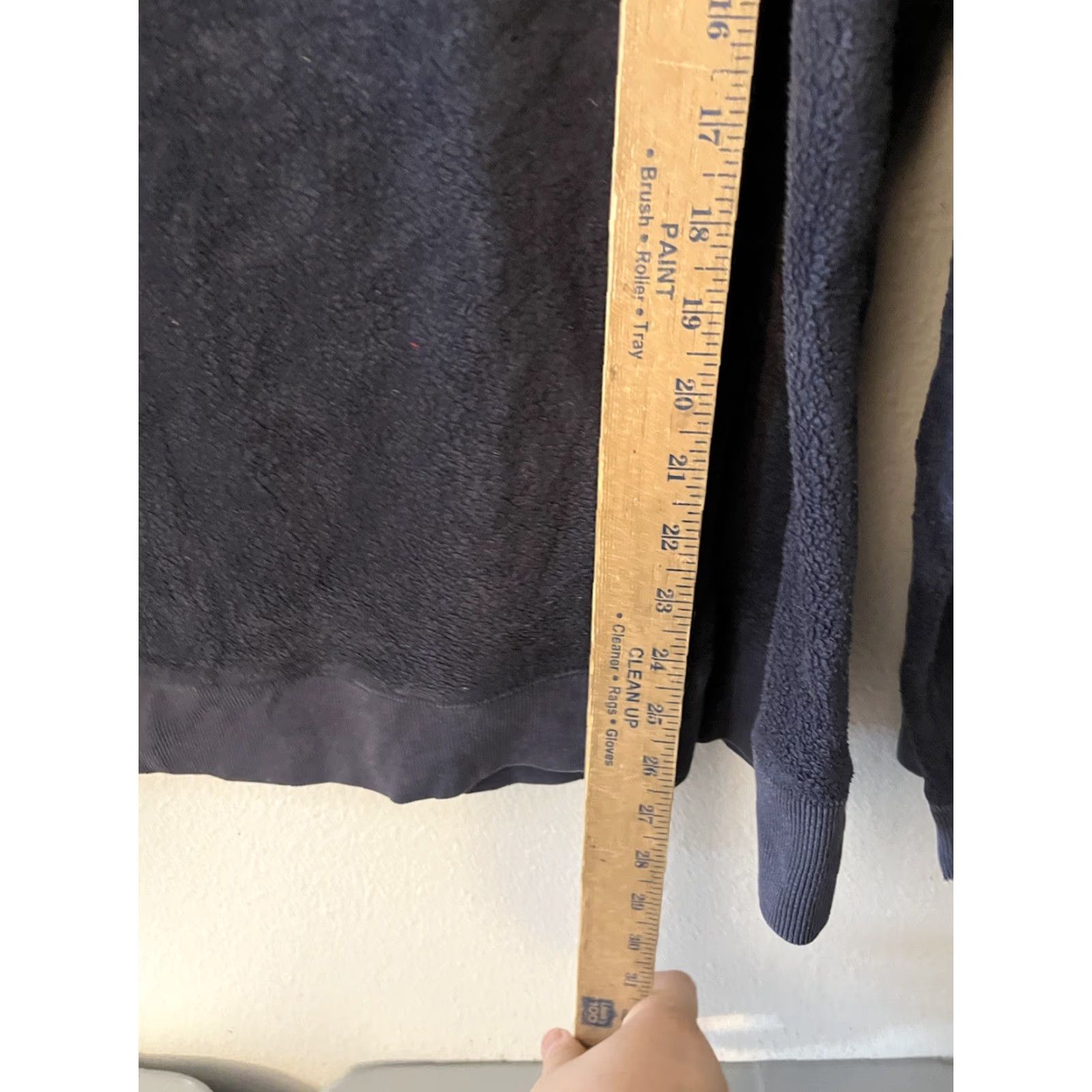 Gap Gap Hoodie Men's Fleece Pullover Large Navy Blue Embroidered Spellout 90s Sports Mock Neck Pockets Size US L / EU 52-54 / 3 - 4 Thumbnail