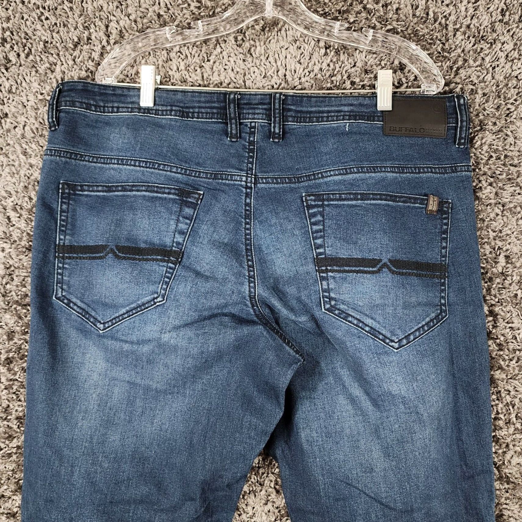 Buffalo David Bitton Buffalo David Bitton Slim Straight Leg Dark Wash Blue Jeans Mens 38x30 Size US 38 / EU 54 - 7 Thumbnail