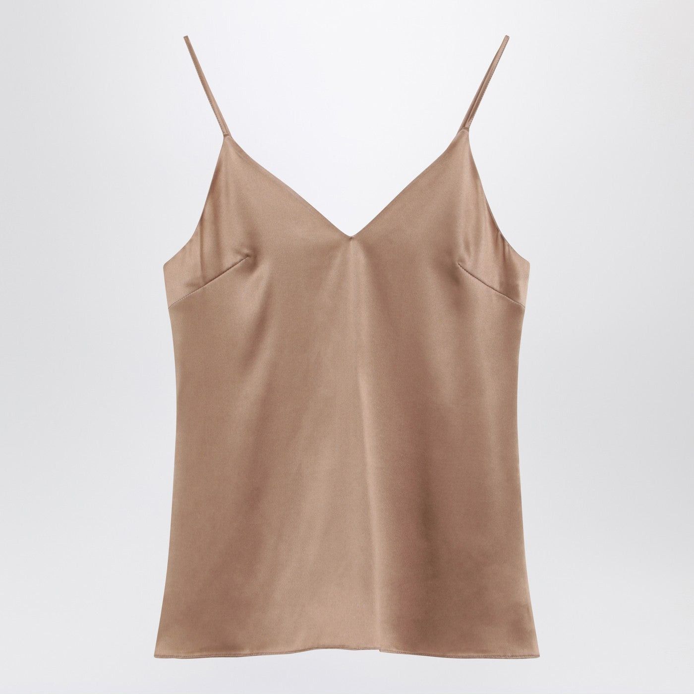 Brunello Cucinelli Brunello Cucinelli Light Beige Silk-Blend Tank Top Size M / US 6-8 / IT 42-44 - 1 Thumbnail
