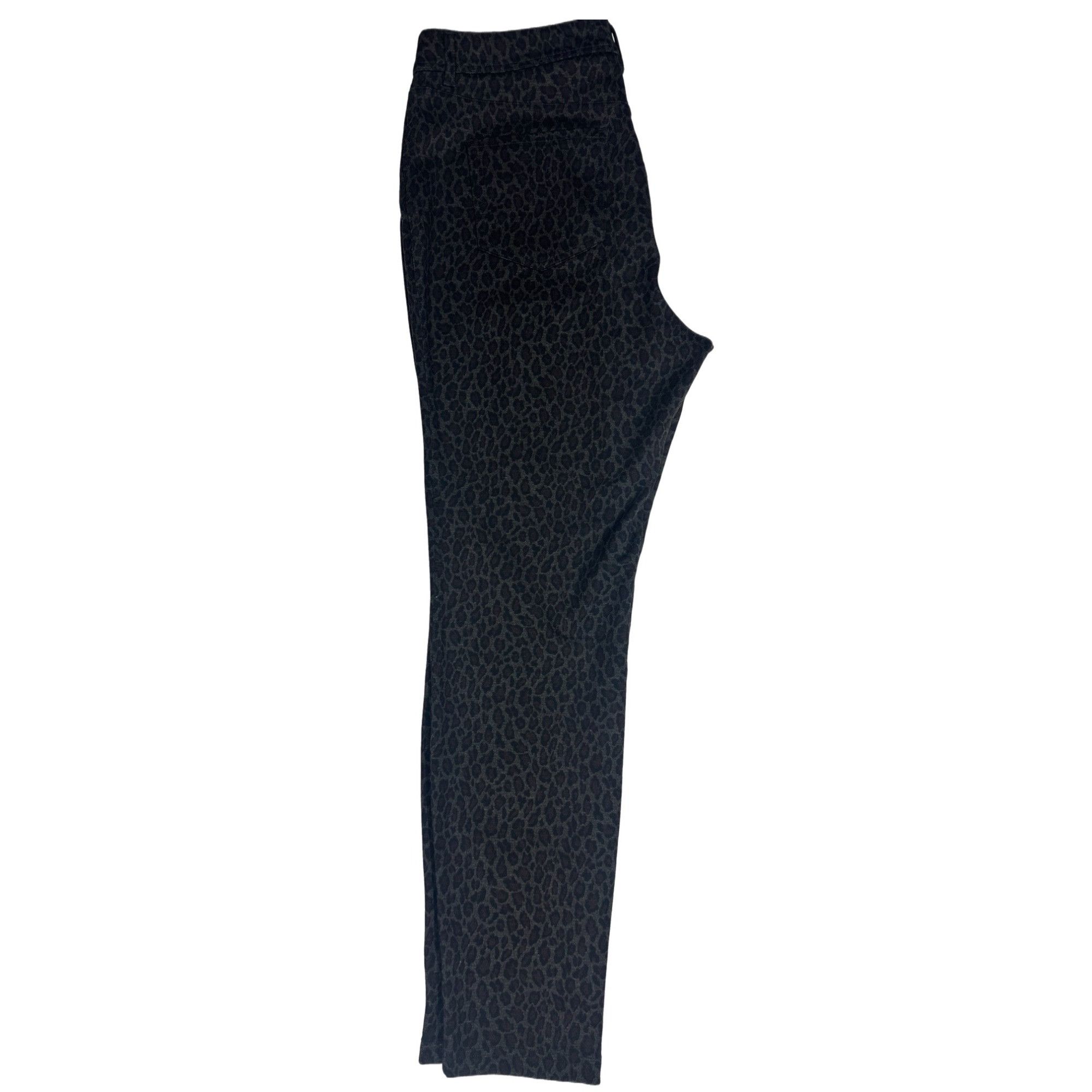 Other Simply Vera Wang Skinny Pants, Brown Black Animal Print Leop Size 34" / US 12 / IT 48 - 4 Thumbnail