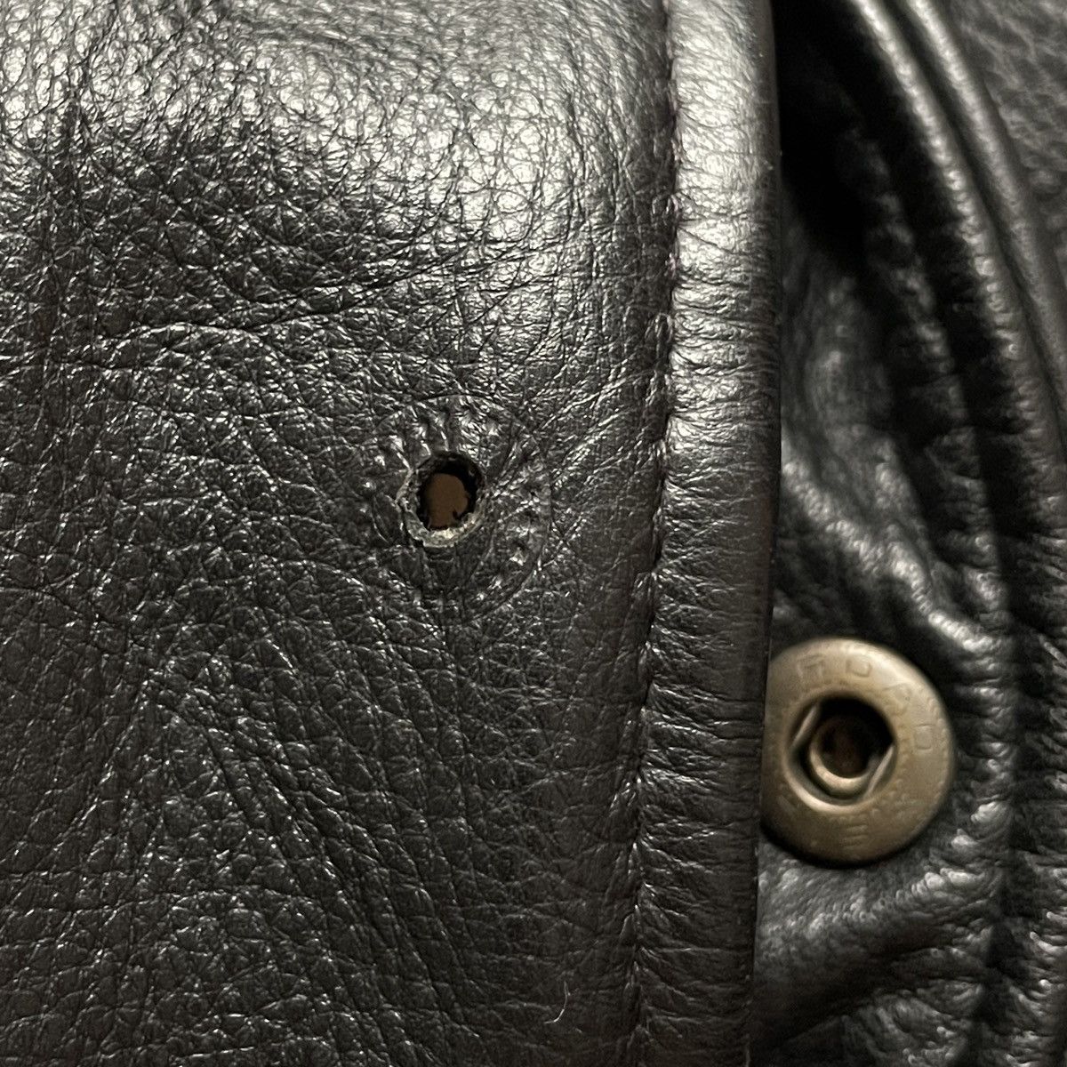 Japanese Brand Vintage Brand Cion Ginza Tokyo Leather Varsity Jacket 1990s Size US L / EU 52-54 / 3 - 10 Thumbnail