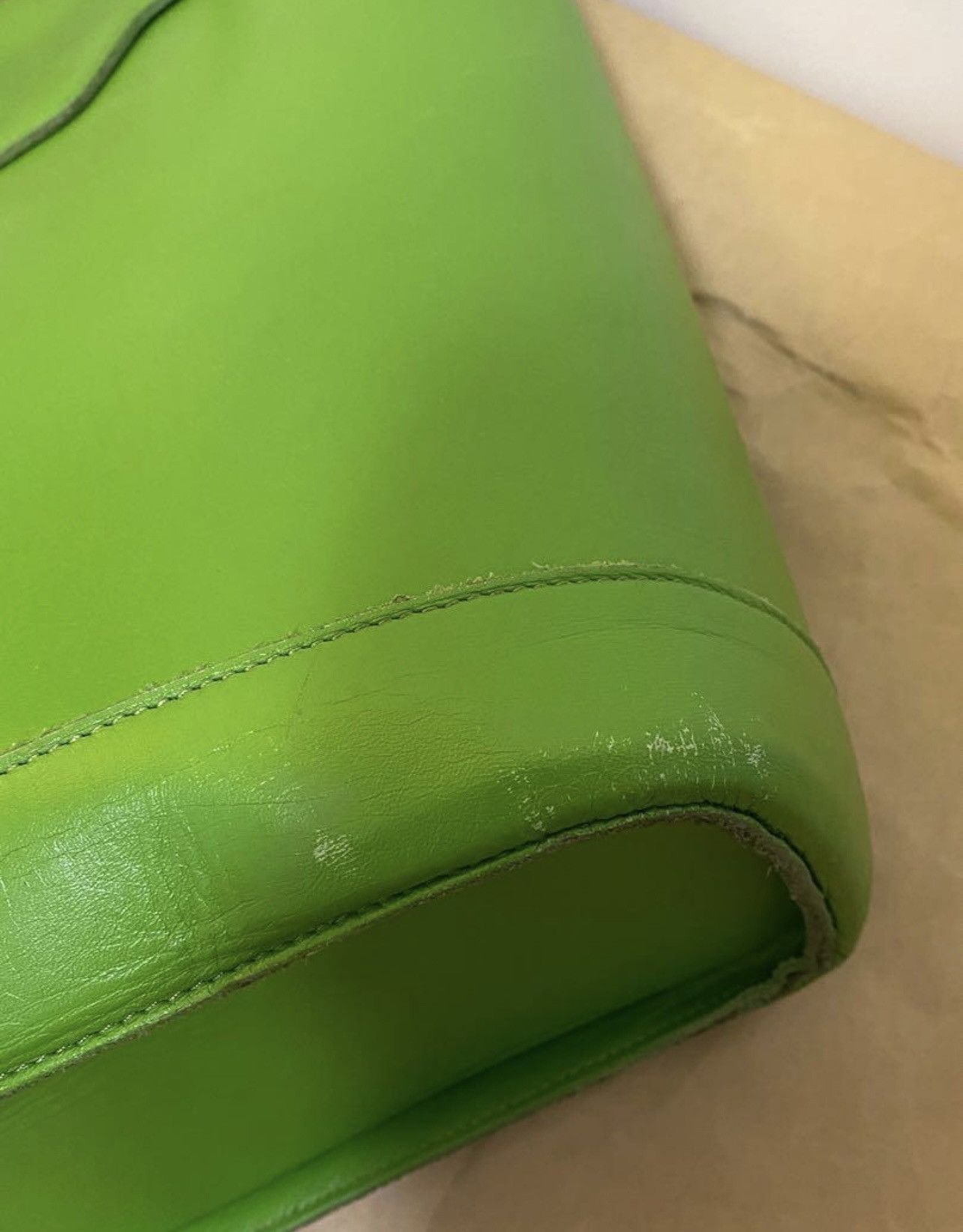 Comme des Garcons 🔥 Vintage Comme des Garçons green leather bag Size ONE SIZE - 6 Thumbnail