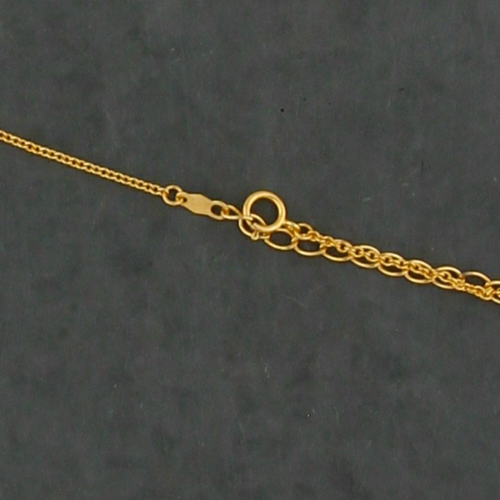 Sterling Silver sterling silver gold plate cz drop necklace size 17-19in Size ONE SIZE - 3 Thumbnail