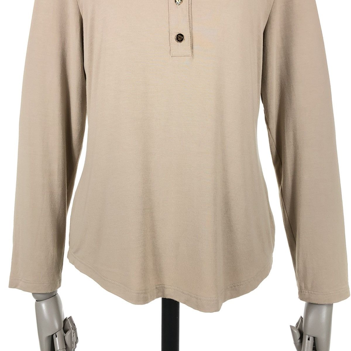 MCM BNWT Vintage MCM Italy Logo Viscose Long Sleeve Top Henley Polo T-Shirt Size S / US 4 / IT 40 - 10 Thumbnail