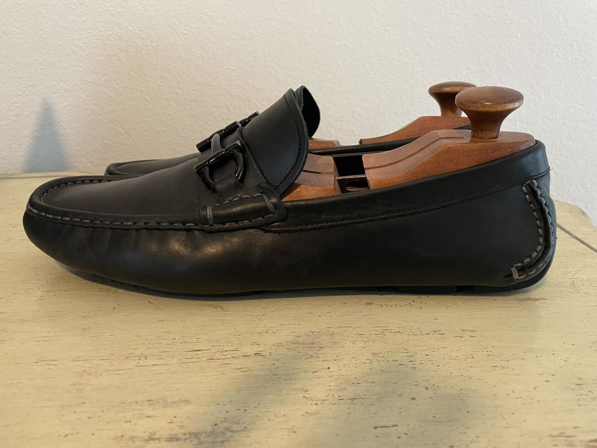 Salvatore Ferragamo Parigi Gancini Leather Drivers Size US 12 / EU 45 - 4 Thumbnail