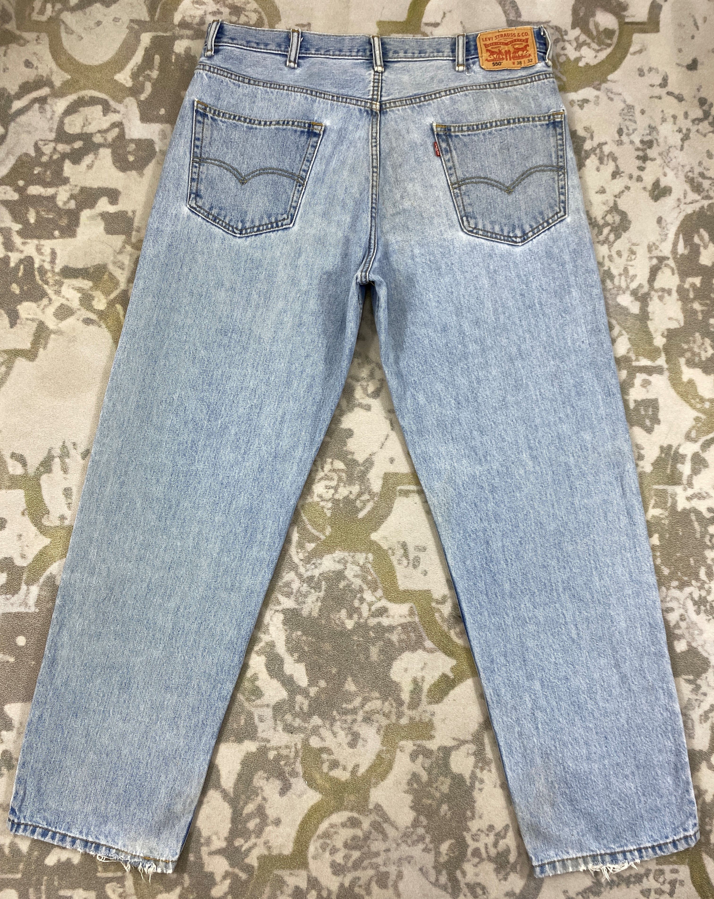 Levi's Mid Blue Vintage Levi's 550 Jeans 38x31.5 Denim -SJ010 Size US 38 / EU 54 - 2 Thumbnail