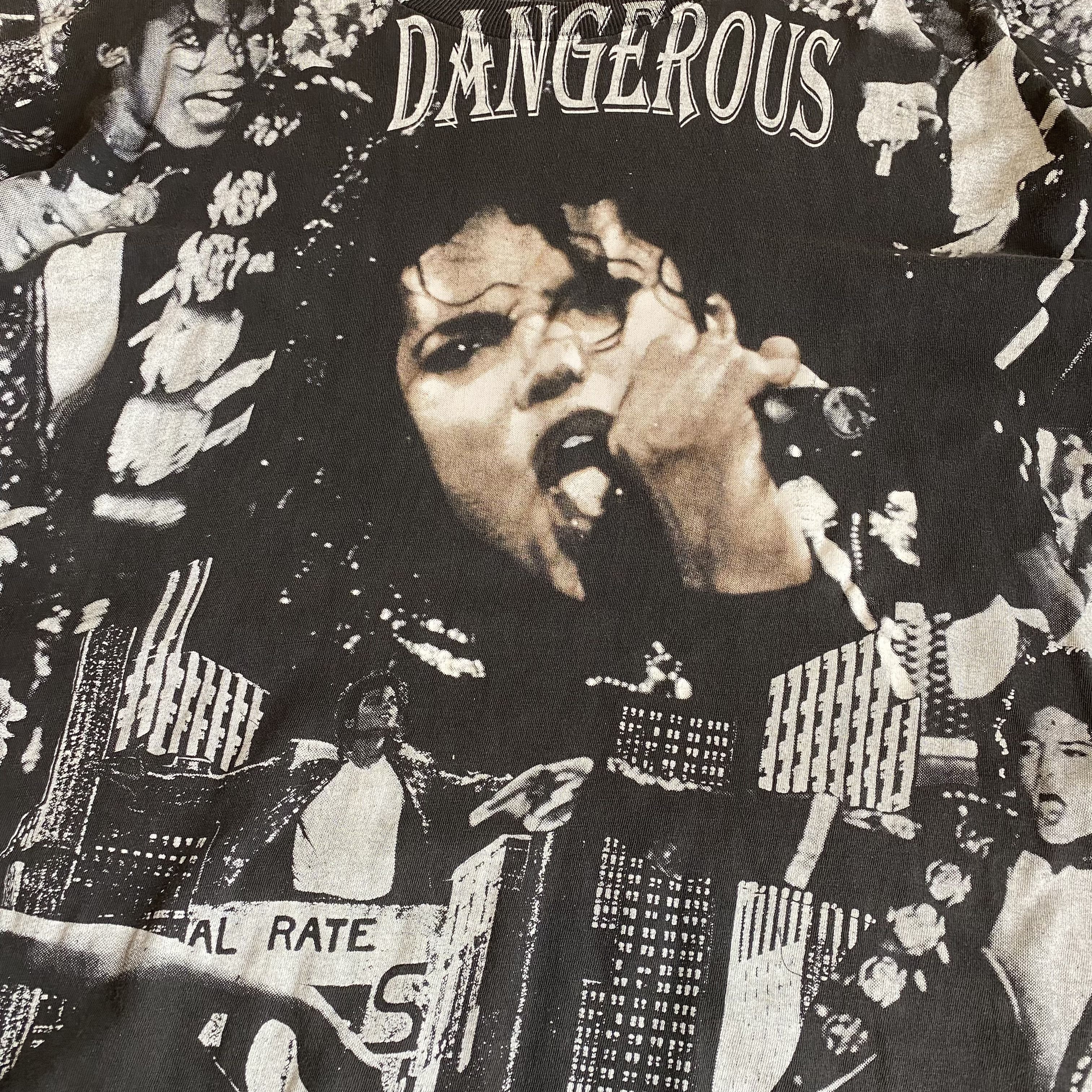 Band Tees Michael Jackson 90's Dangerous All Over Print Tee Size US XL / EU 56 / 4 - 4 Thumbnail