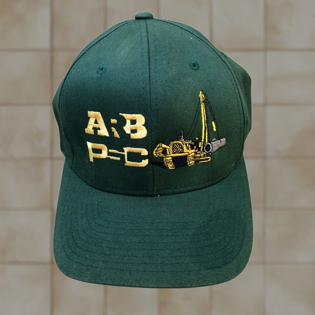 Vintage YUPOONG ARB PSC Fitted Hat Men's L/XL Flexfit Green Cap Embroidered Size ONE SIZE - 1 Thumbnail