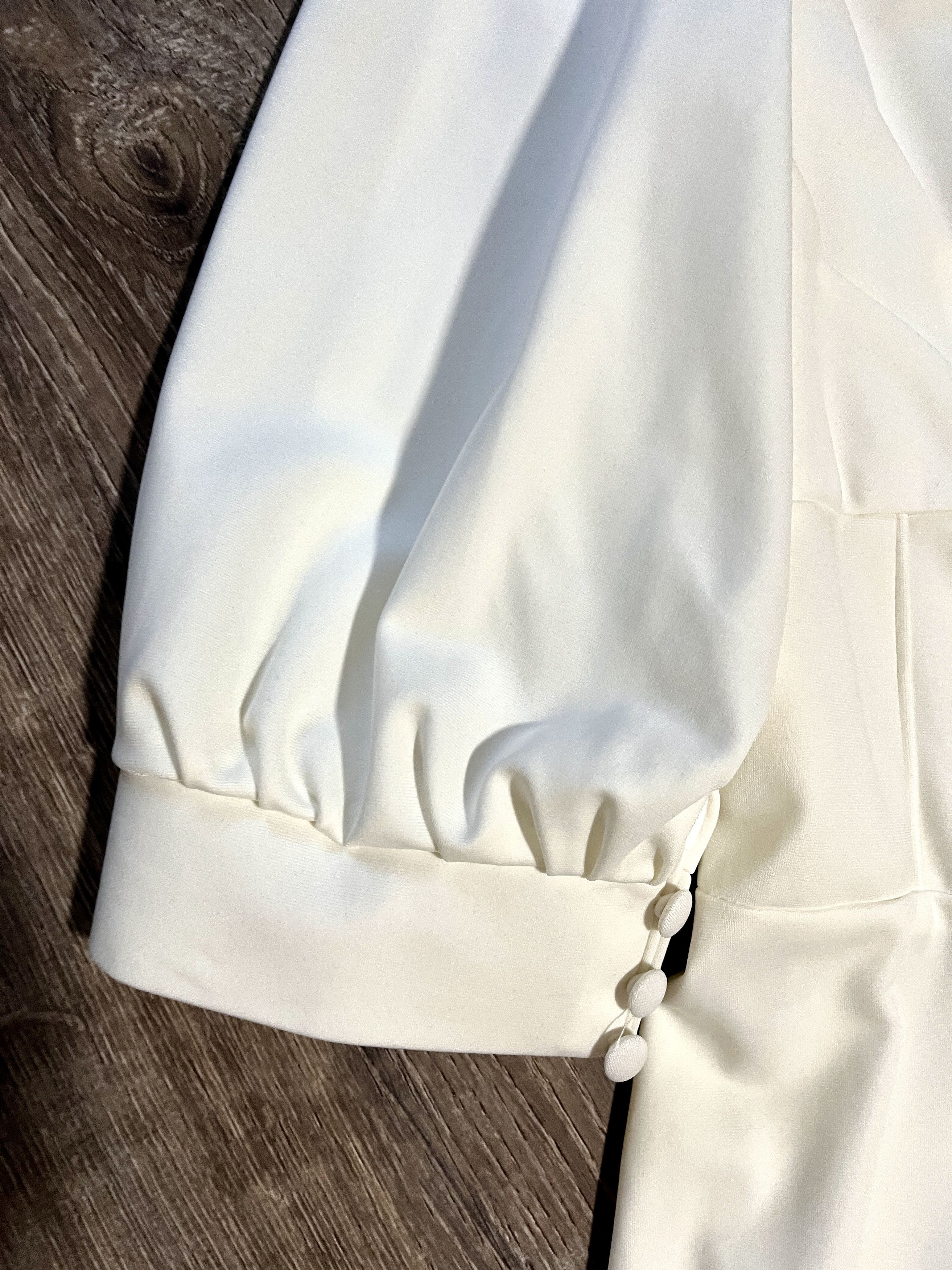 Other Elegant Wedding/Party White Dress Size L / US 10 / IT 46 - 3 Thumbnail