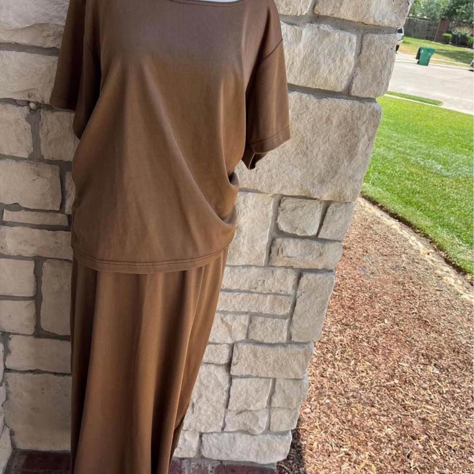 Other Brown plus factor skirt set xlarge #brown Size 40" / US 18 - 2 Thumbnail