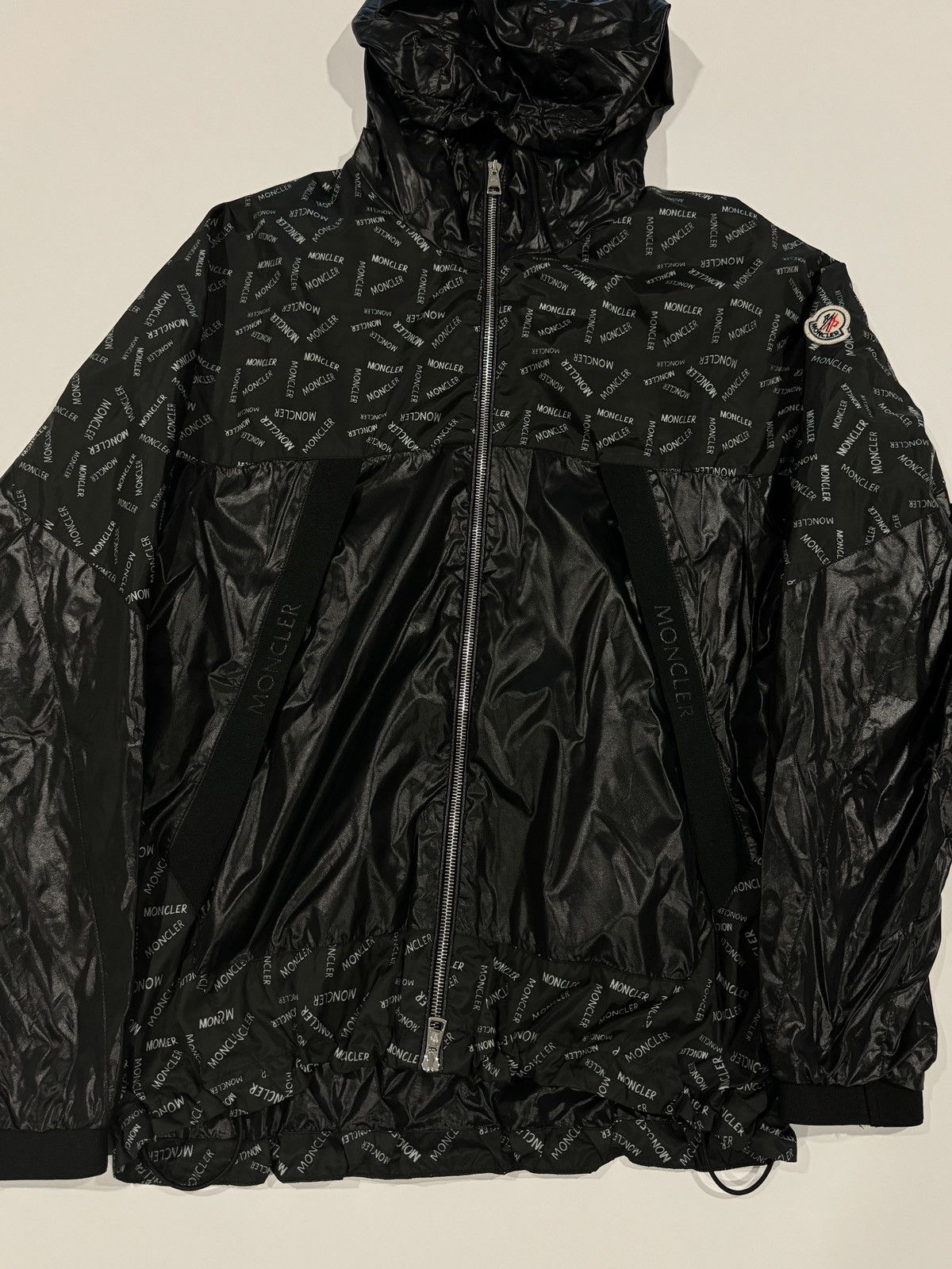 Moncler Moncler Gidayu Logo Print Nylon Jacket Size US L / EU 52-54 / 3 - 2 Thumbnail