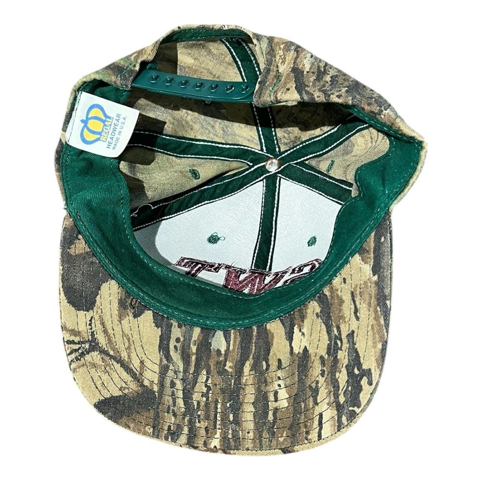 Vintage 90s SWT Southwest Texas Camo Snapback Hat