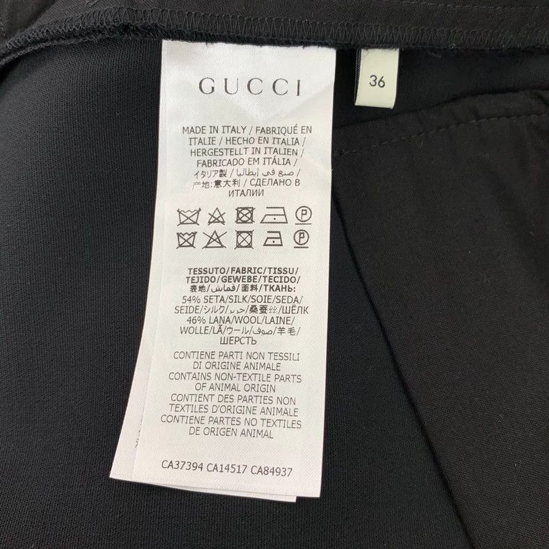 Gucci Gucci Black wool casual suit trousers 2502-Nextarrow Size 36R - 7 Thumbnail