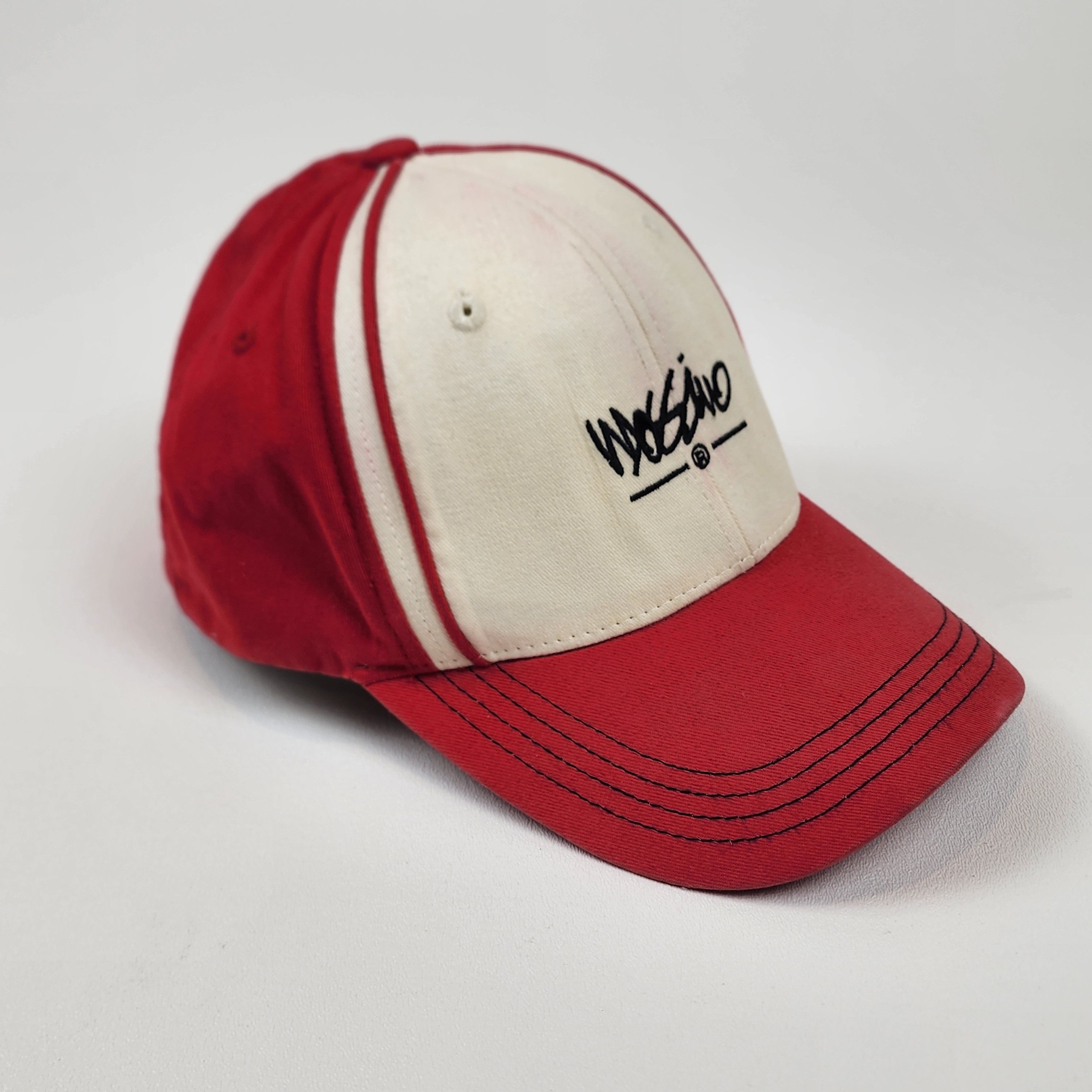 Mossimo Mossimo Y2K Spellout Red White Flex Hat OSFA Size ONE SIZE - 3 Thumbnail