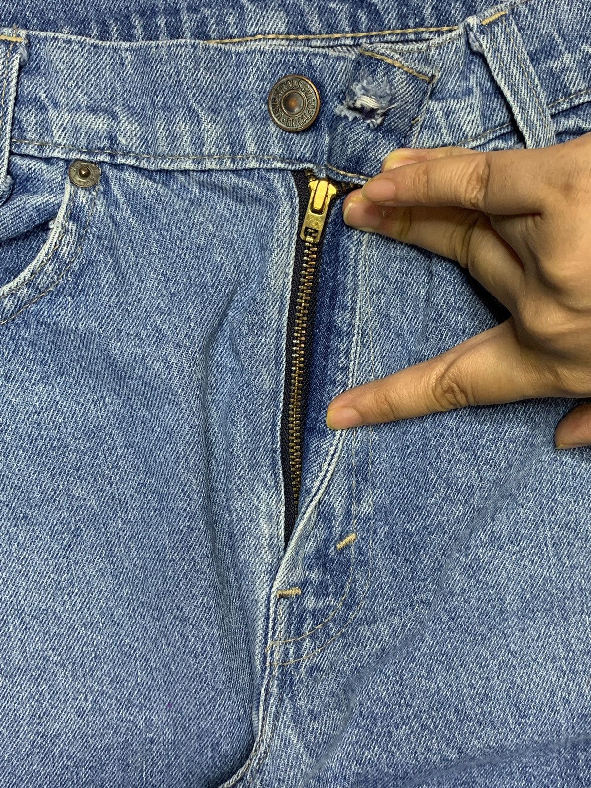 Levi's × Levi's Vintage Clothing × Vintage SALES🔥Vintage 80s Levis Silver Talon Zipper Blue Wash Jeans Size 27" / US 4 / IT 40 - 3 Thumbnail