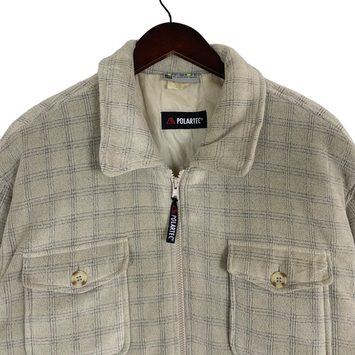 Japanese Brand Vintage Off Shore Polartech Windproof Outdoor Fleece Jacket Size US L / EU 52-54 / 3 - 3 Thumbnail