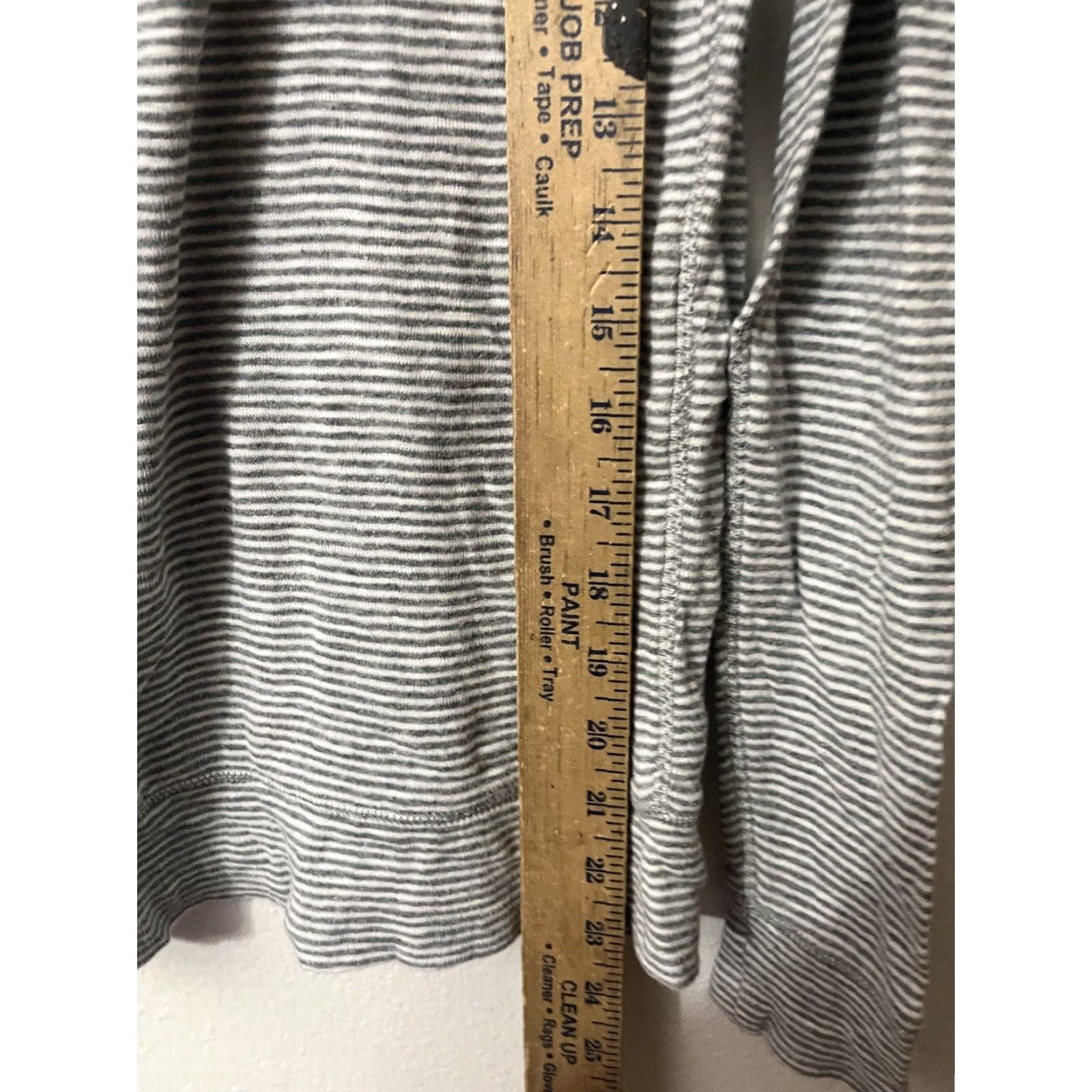 J.Crew VINTAGE J.CREW Women's Pullover Hoodie Casual Travel Knit Lightweight Fall Spring Summer XXS Gray Stripe Womens Size XXS / US 00 / IT 34 - 5 Thumbnail