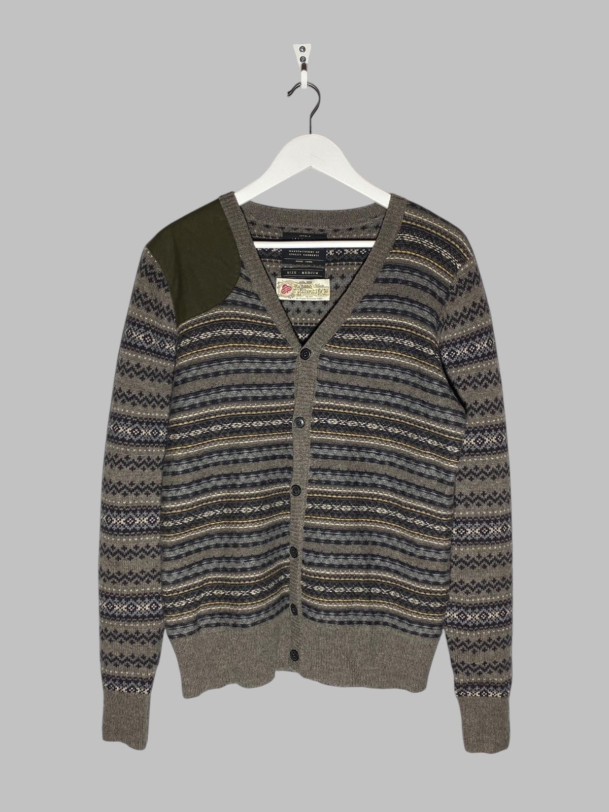 Allsaints All Saints by British Millerain Wool Linen Cotton Cardigan Size US M / EU 48-50 / 2 - 1 Thumbnail