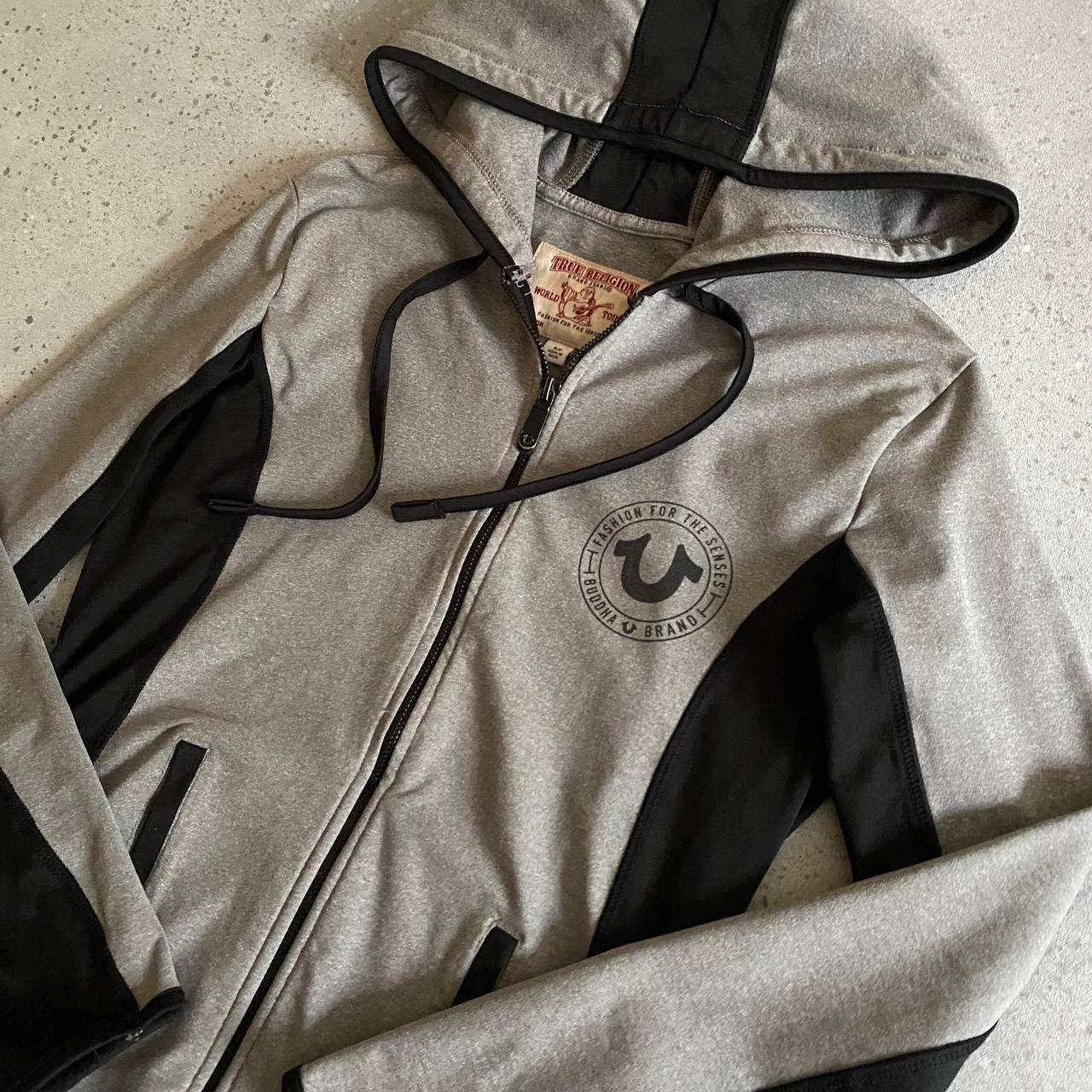 True Religion 🕷️TRUE RELIGION BIG LOGO Y2K ZIP HOODIE Size S / US 4 / IT 40 - 3 Thumbnail