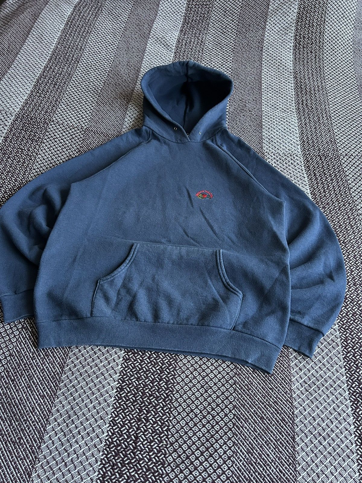 Fruit Of The Loom Vintage Blank FOTL Hoodie Made In USA Streetwear Size Medium Size US M / EU 48-50 / 2 - 5 Thumbnail