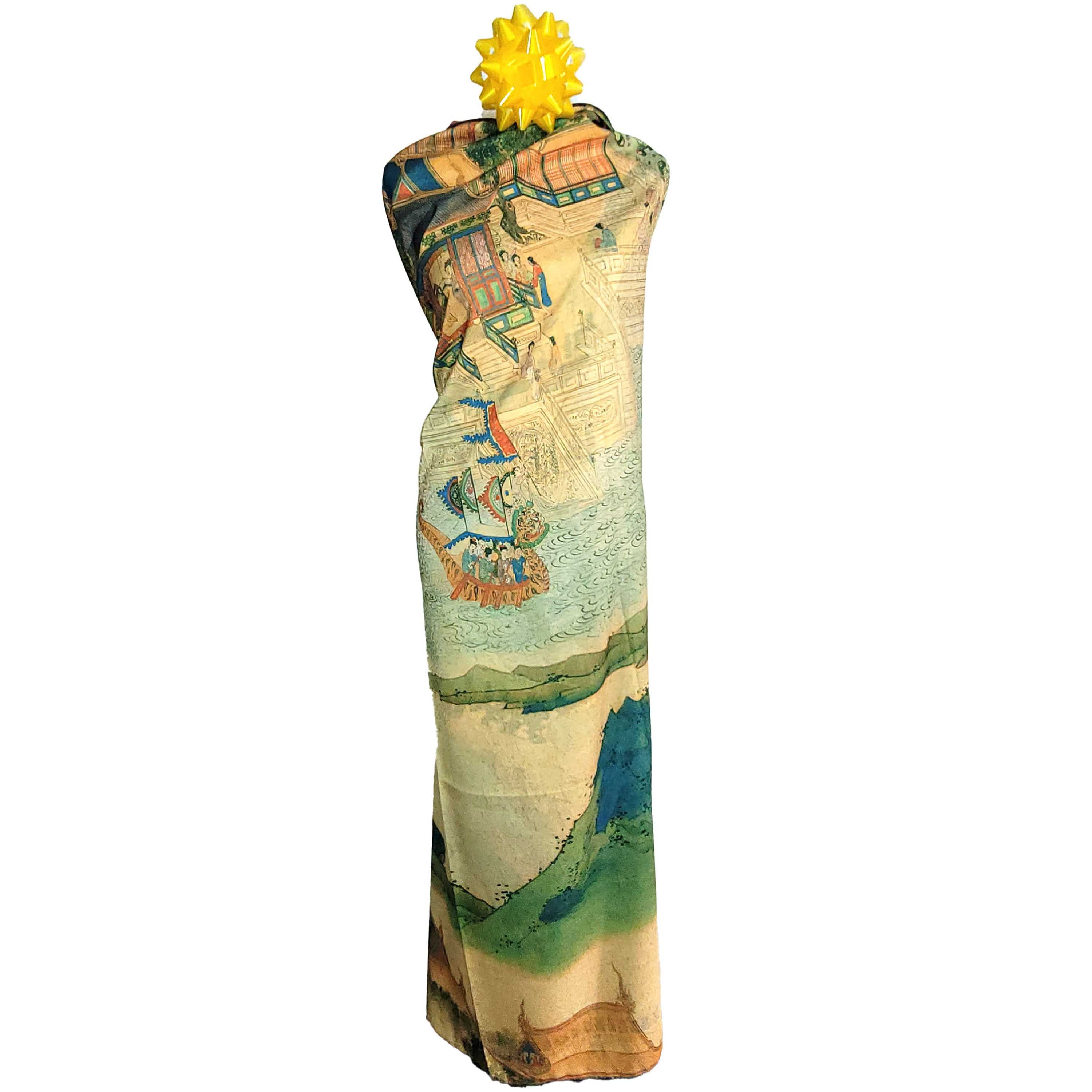 Other NWT Double Sided Silk Scarf 52"x52" Large Square Wrap 3245 Size ONE SIZE - 6 Thumbnail
