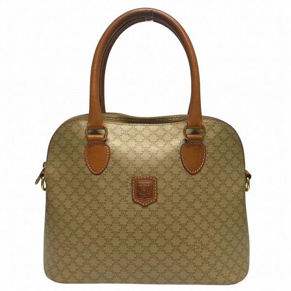 Celine Celine Celine Macadam Beige Handbag Tote Bag Canvas Tote Bag in Good Condition Size ONE SIZE - 1 Thumbnail