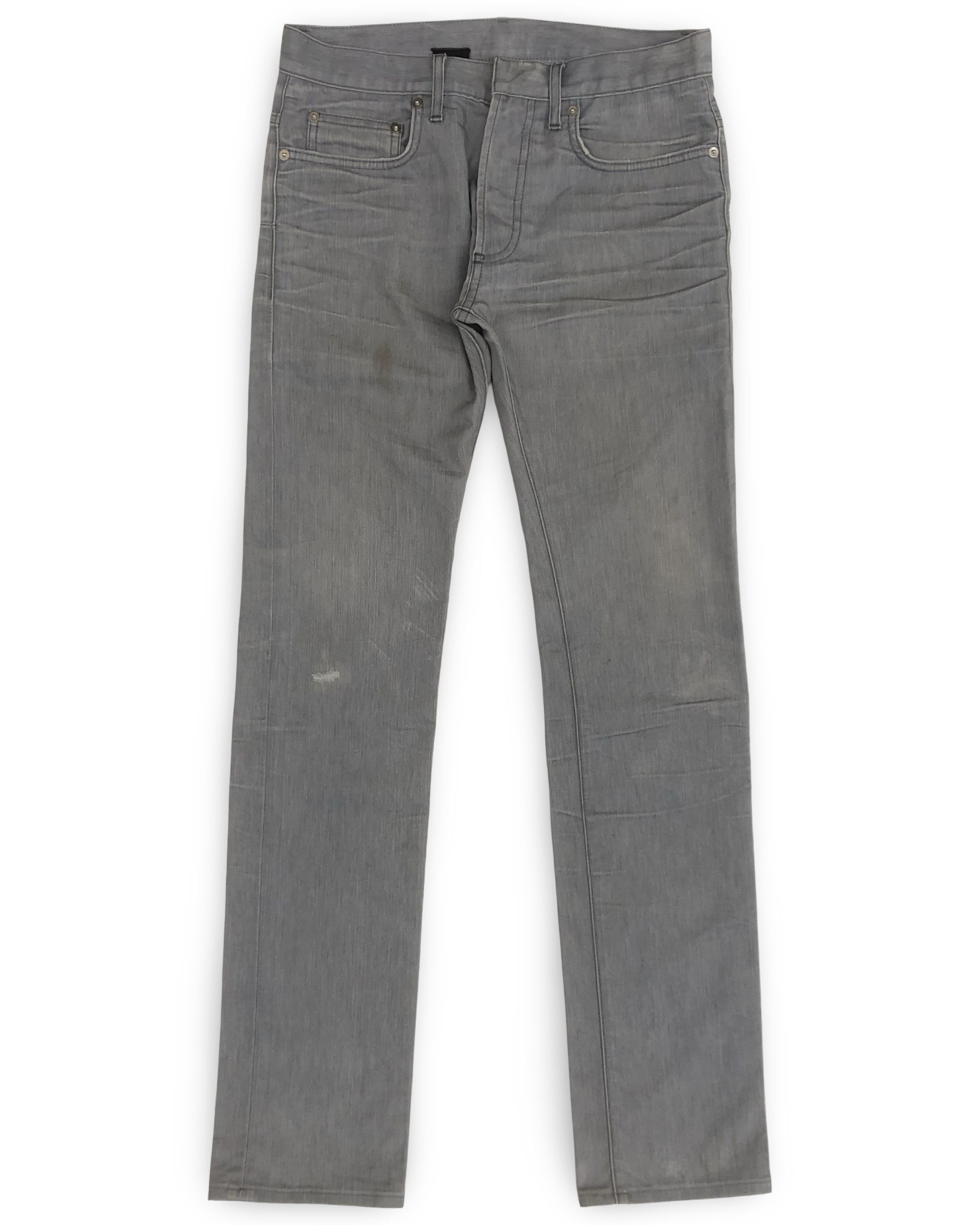 2000s Kris Van Assche's Dior Homme Claw Marks Gray Jeans
