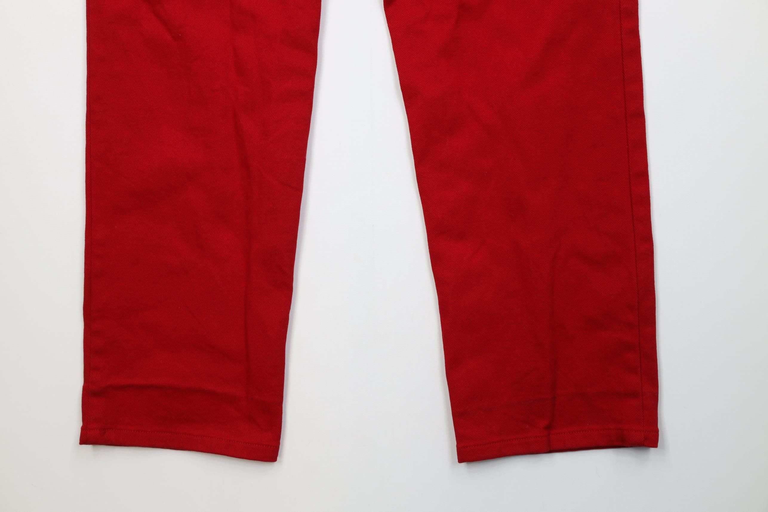 Polo Ralph Lauren Vintage 90s Ralph Lauren Straight Leg Denim Jeans Red Size 28" / US 6 / IT 42 - 12 Thumbnail