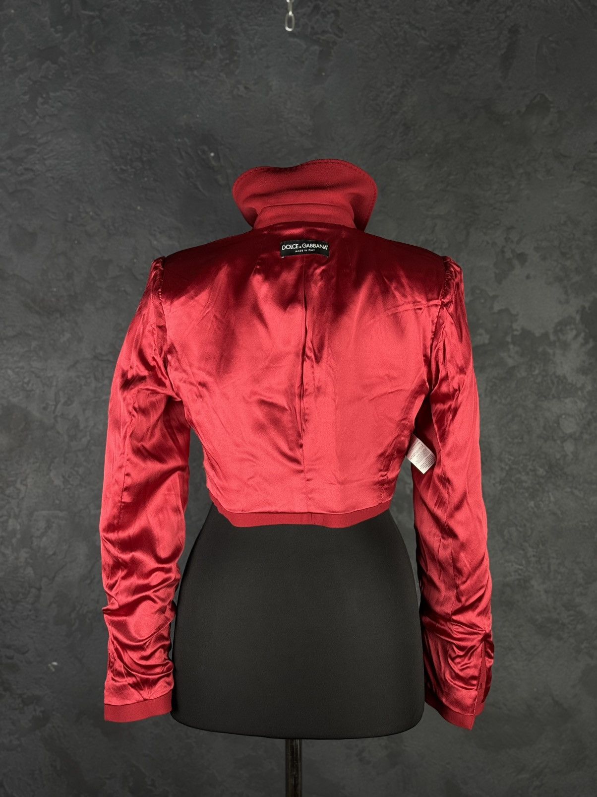 Dolce & Gabbana DOLCE & GABBANA Cropped Wool Jacket Size M / US 6-8 / IT 42-44 - 10 Thumbnail