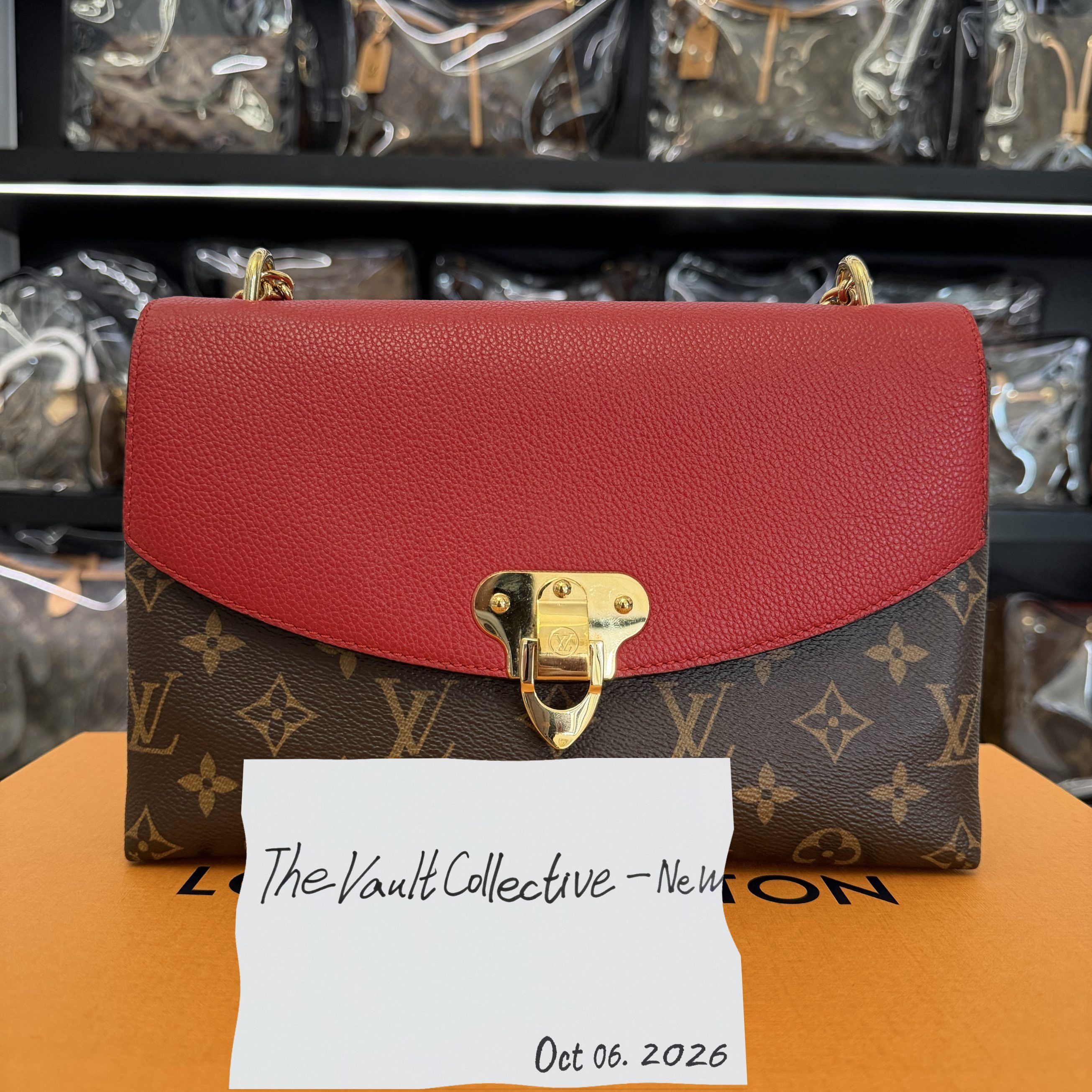 Louis Vuitton LOUIS VUITTON SAINT PLACIDE brown coated canvas monogram shoulder bag gold hardw Size ONE SIZE - 1 Thumbnail