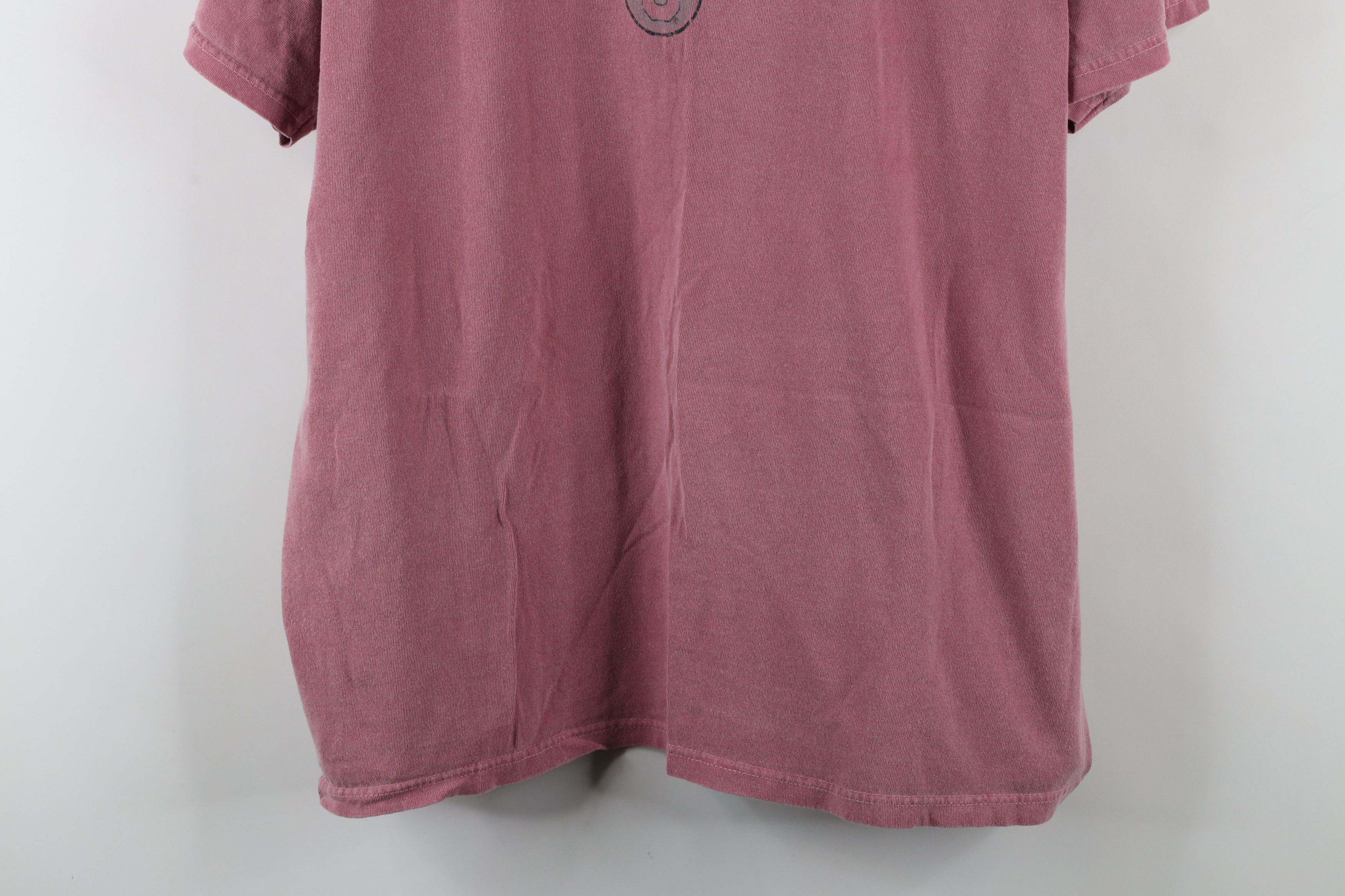 Vintage Vintage 90s Ohio State University T-Shirt Red Cotton Size US XL / EU 56 / 4 - 3 Thumbnail