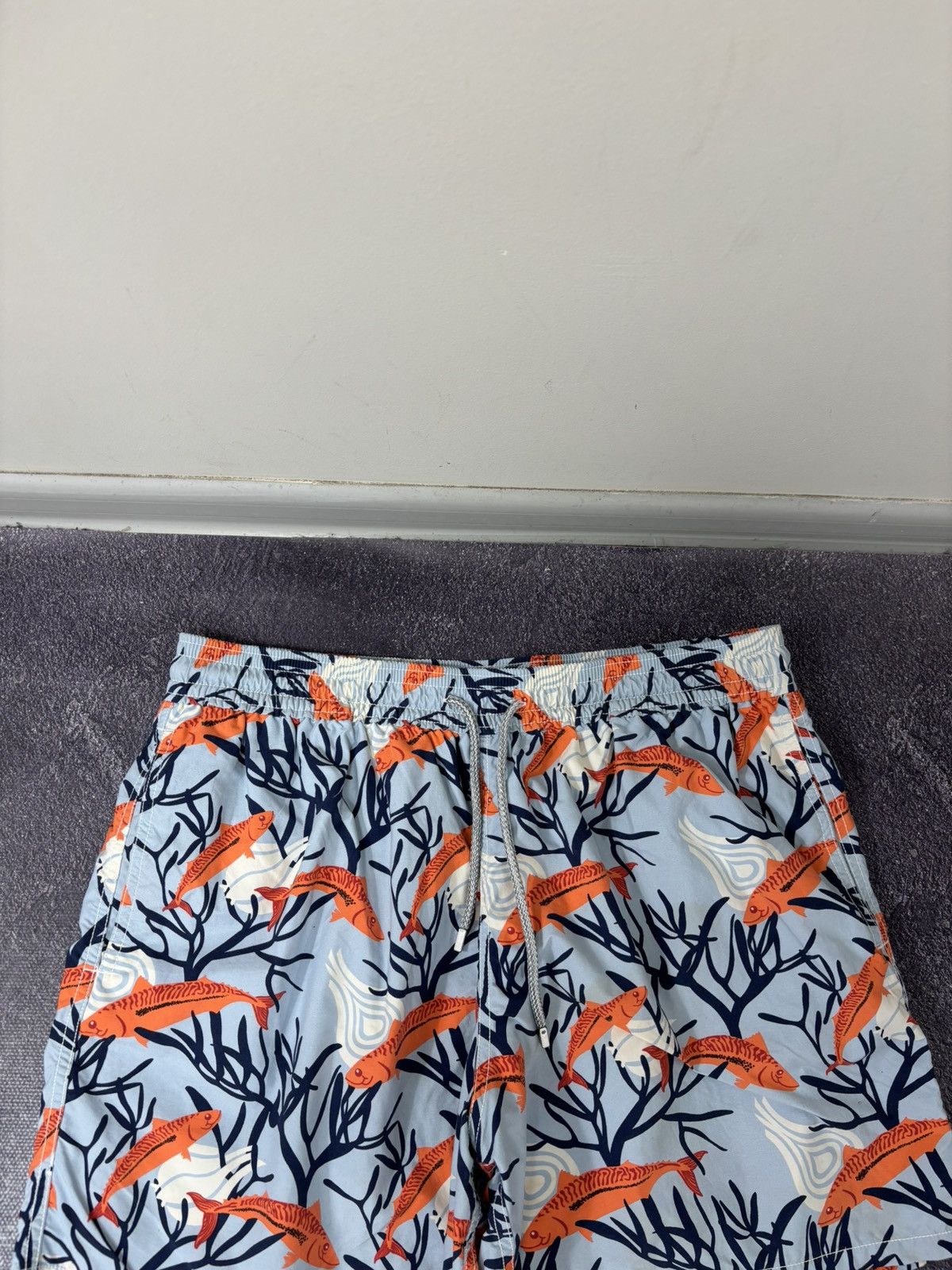 Vilebrequin Vilebrequin Men’s Polyamide Fishes Beach Board Swim Shorts Size US 38 / EU 54 - 3 Thumbnail
