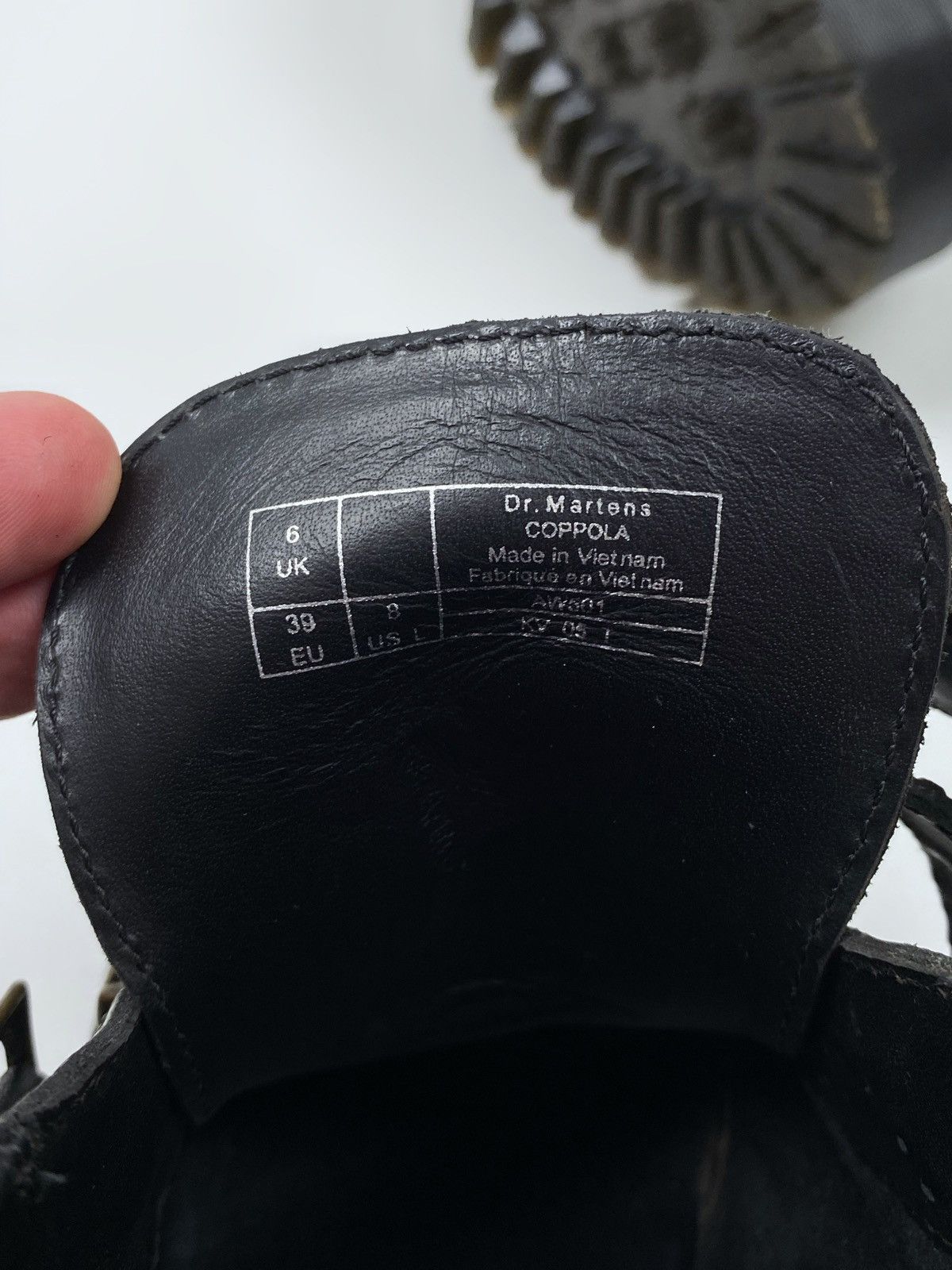Dr. Martens Dr. Martens Coppola Black Leather Belt Chunky Ankle Boots Size US 8.5 / IT 38.5 - 11 Thumbnail
