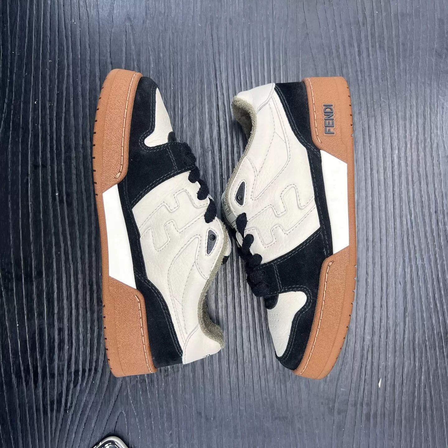 Fendi Fendi Match Women's Black & White 99 New Worn Once Size US 4.5 / IT 34.5 - 2 Thumbnail