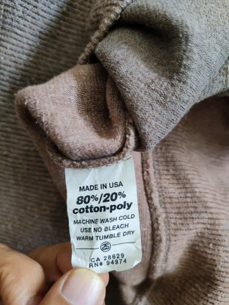 Stussy DL Stussy Brown faded vintage Sweatshirt #5419 Size US XL / EU 56 / 4 - 11 Thumbnail