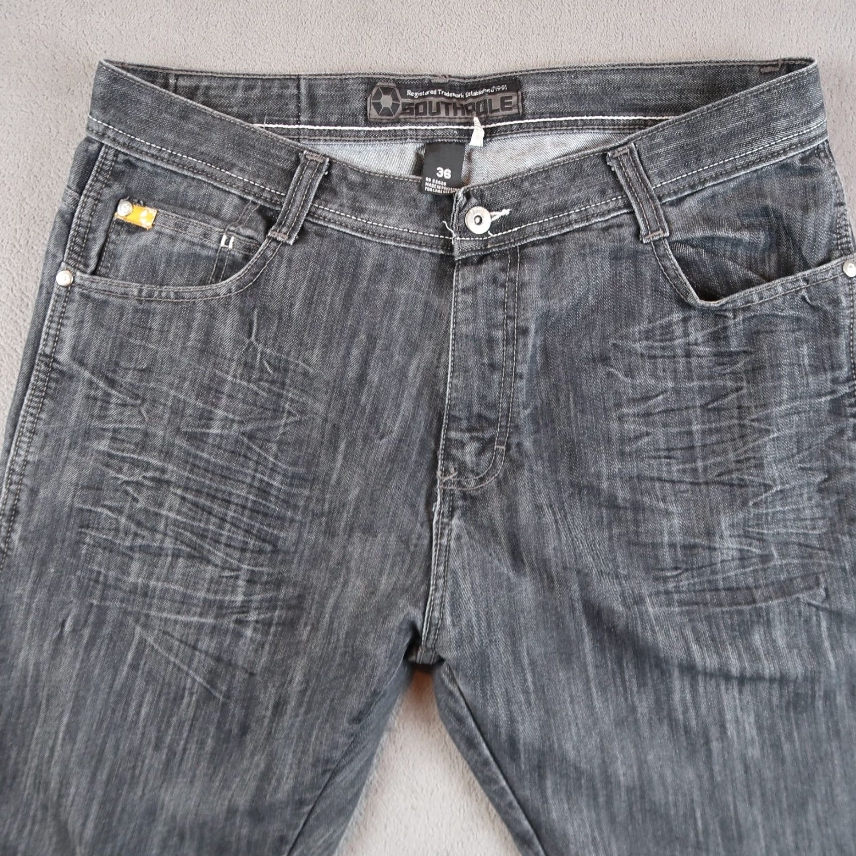 Southpole Vintage Southpole Jeans Sz 36 Gray Denim Y2K 90s Grunge Skate Mens Size US 36 / EU 52 - 3 Thumbnail