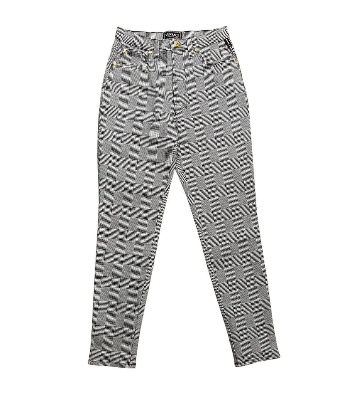 Versace Jeans Couture × Vintage Versace Jeans Couture Vintage Check Pants 1990s size 32 Size 32" / US 10 / IT 46 - 9 Thumbnail