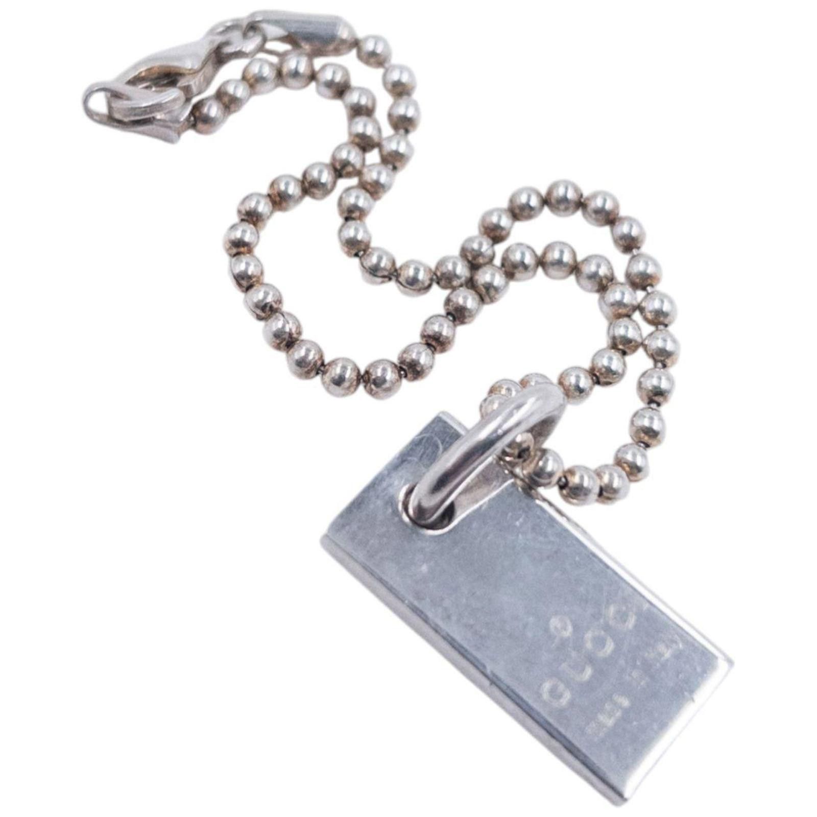Gucci Vintage 2000s Gucci Silver Pendent Anklet Size ONE SIZE - 2 Thumbnail