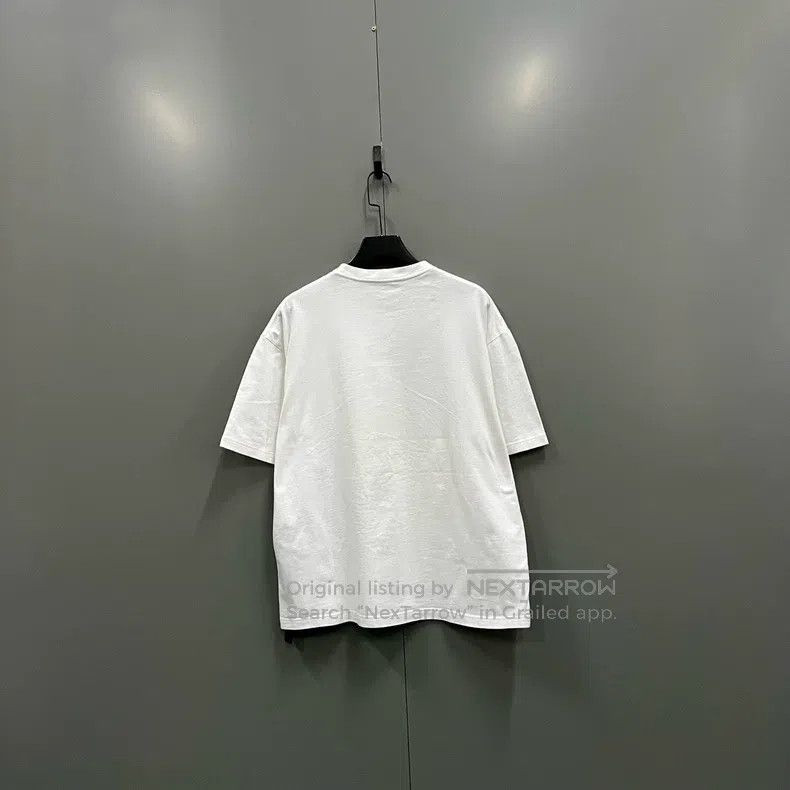 Balenciaga Balenciaga White Small Logo Printed Short Sleeve Size US M / EU 48-50 / 2 - 2 Thumbnail