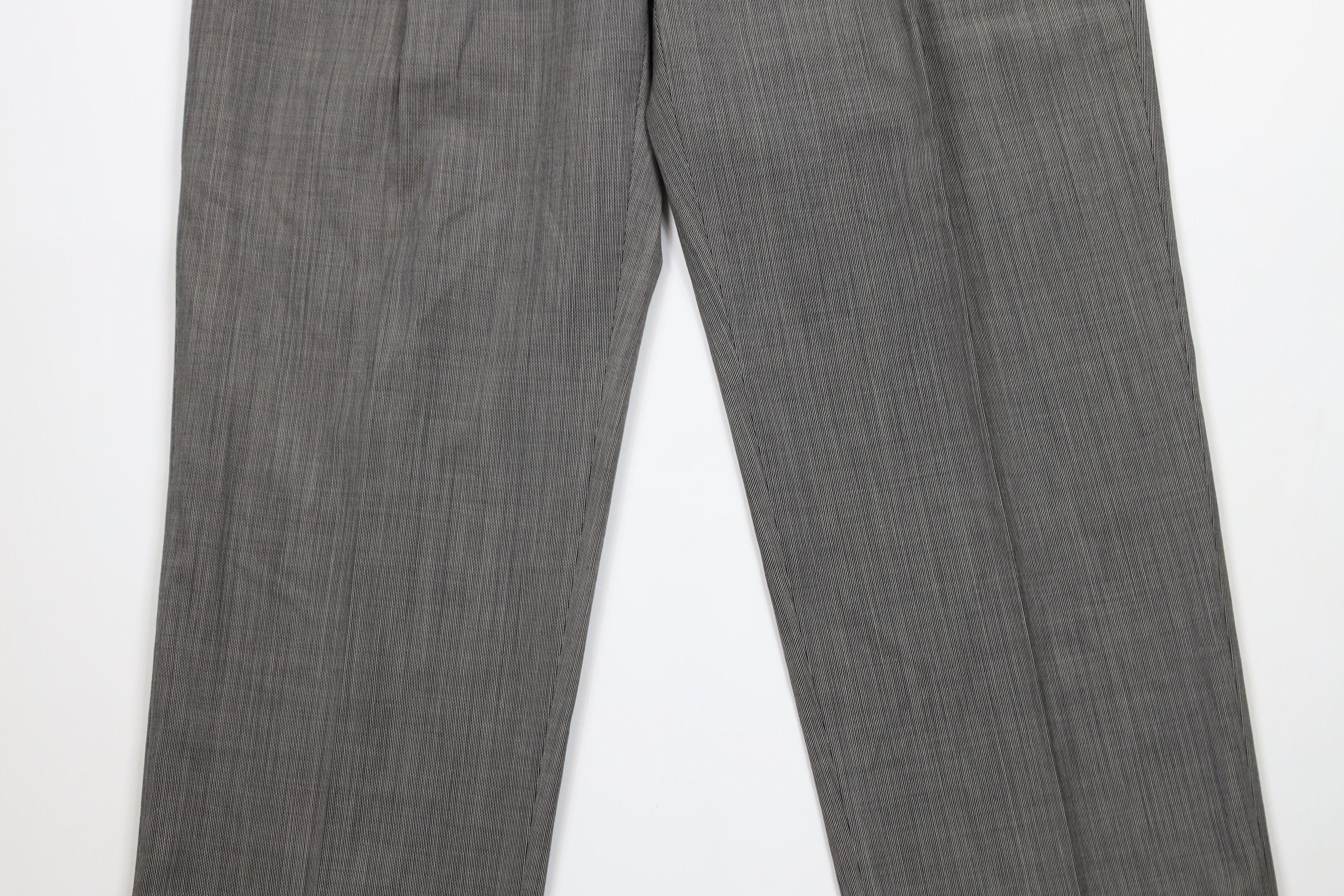 Vintage Vintage 90s Streetwear Pleated Wide Leg Chino Pants Gray Size US 36 / EU 52 - 3 Thumbnail