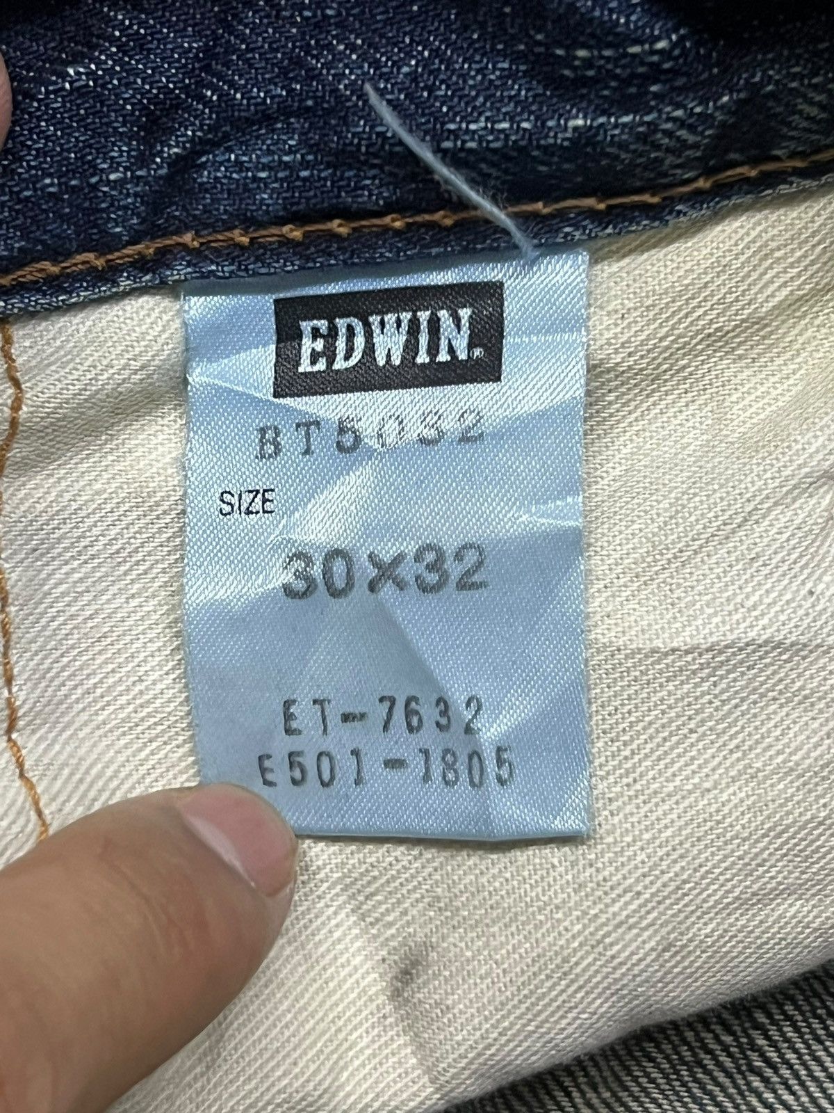 Edwin Vintage Edwin 503 Blue Trip Japan - 💥Rare💥 Crazy Mud Wash Size US 32 / EU 48 - 15 Thumbnail