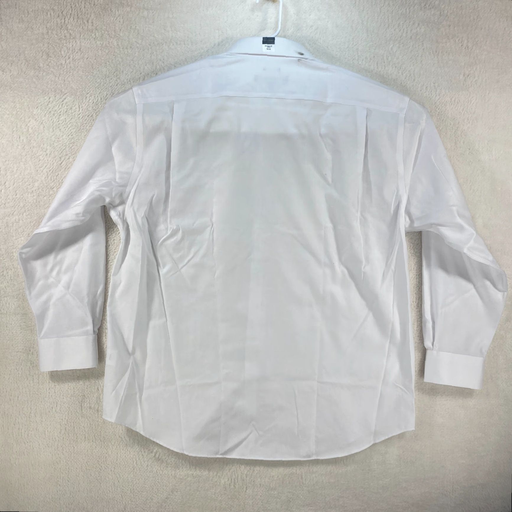 Pronto Uomo Mens XL 17.5 34/35 Non-Iron Dress Shirt Classic Fit White NWT