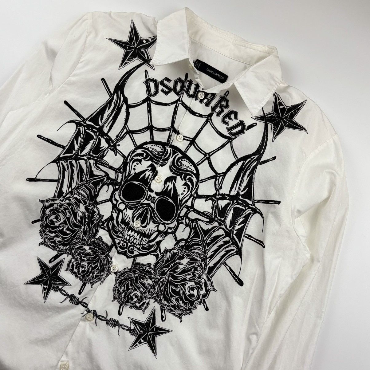 Dsquared2 DSQUARED2 Skull Print Shirt Size US M / EU 48-50 / 2 - 2 Thumbnail