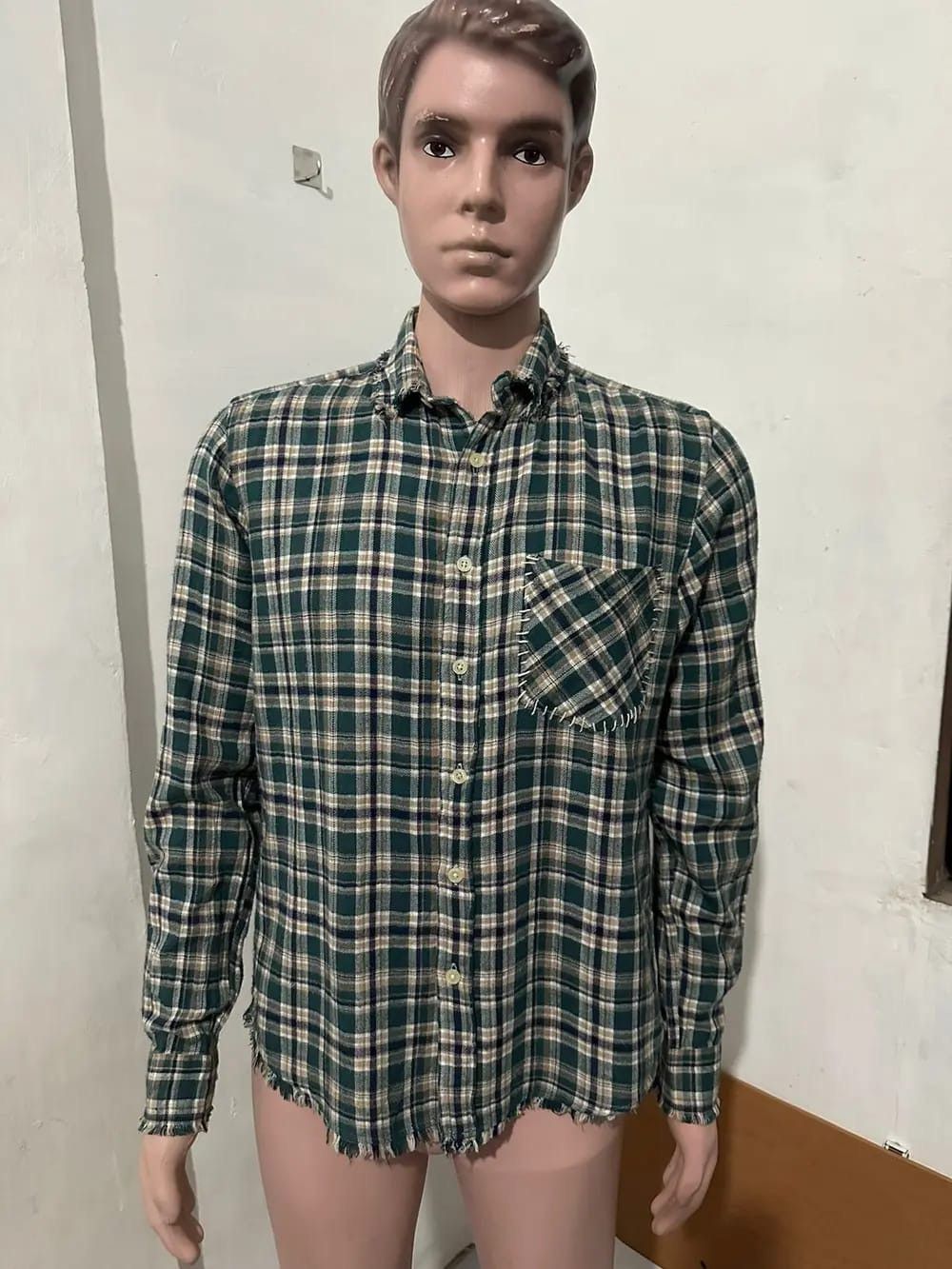 PPFM PPFM Flannel Frayed Hem Scab Pocket Design Shirt Size US M / EU 48-50 / 2 - 10 Thumbnail